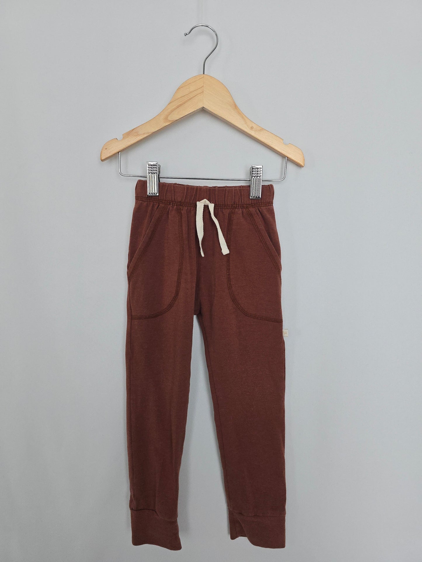 Jax & Lennon Rustic Brown Lounge Pants • 3-4 years