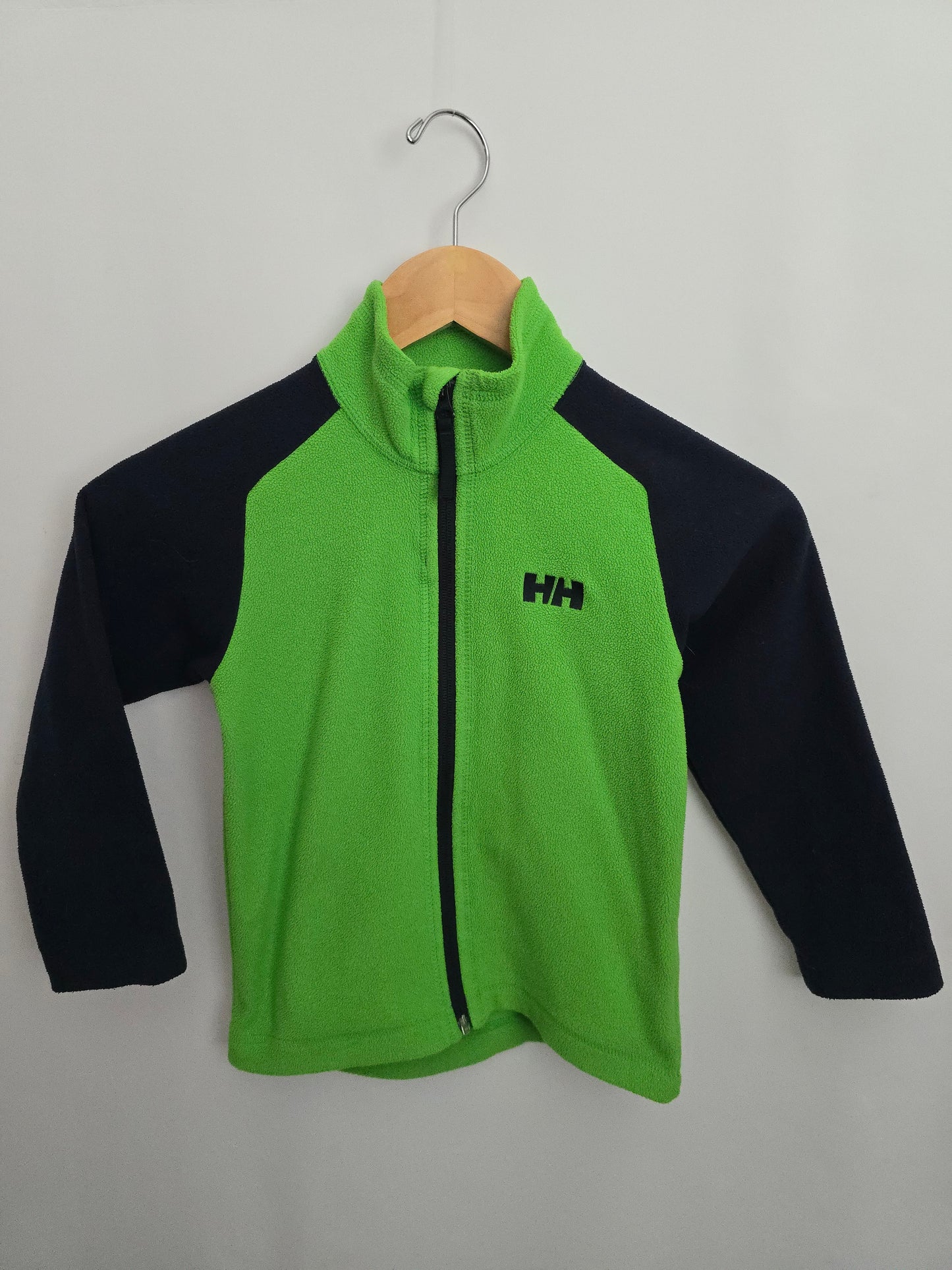 Helly Hansen Green/Black Zip Fleece • 5-6 years