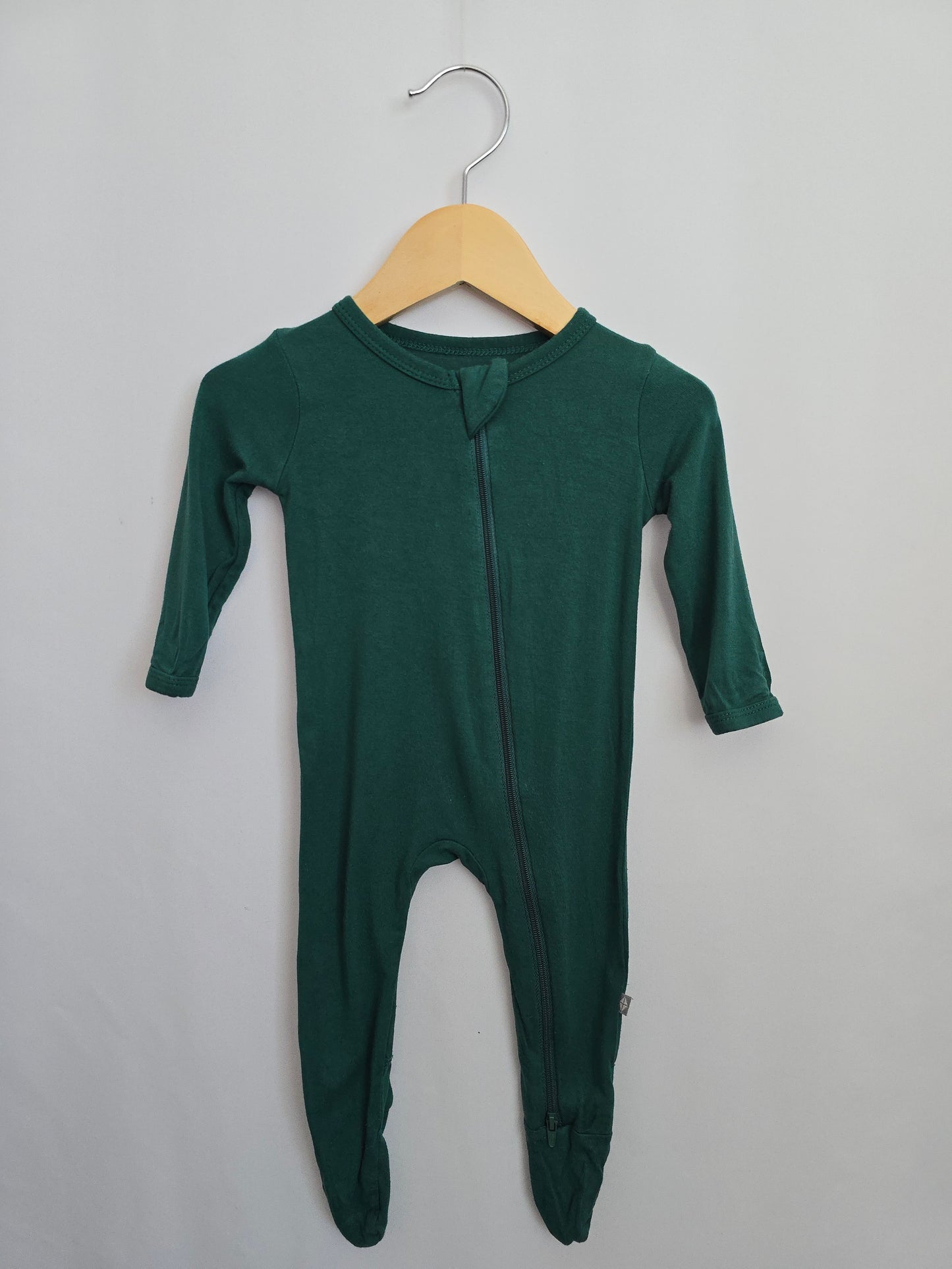 Kyte Emerald Zip Footie • 3-6 months