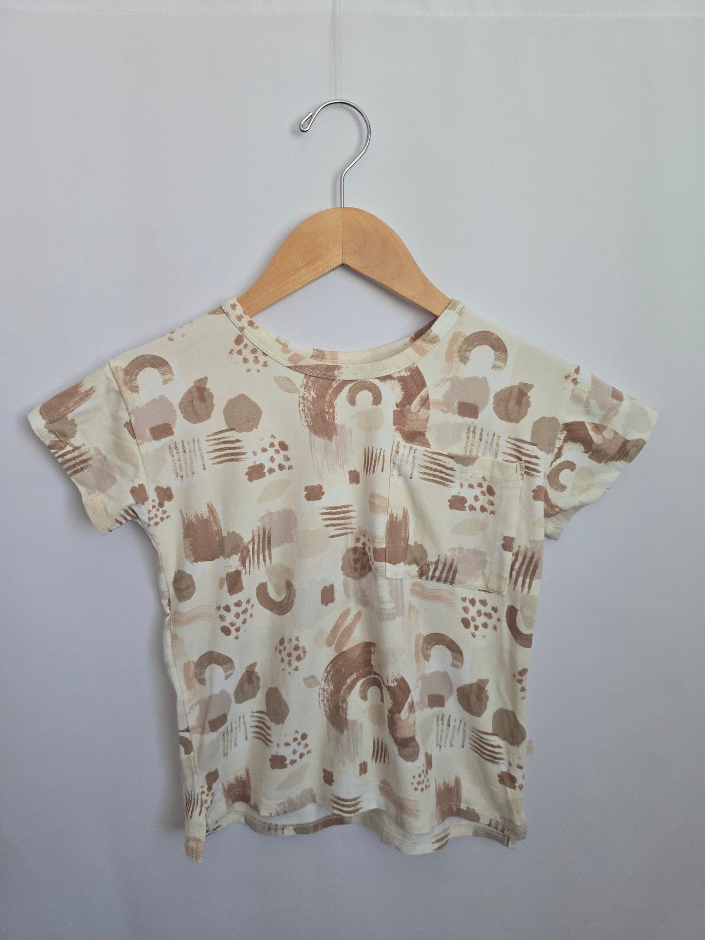 Jax & Lennon Abstract Shapes Boxy Tee • 3-4 years