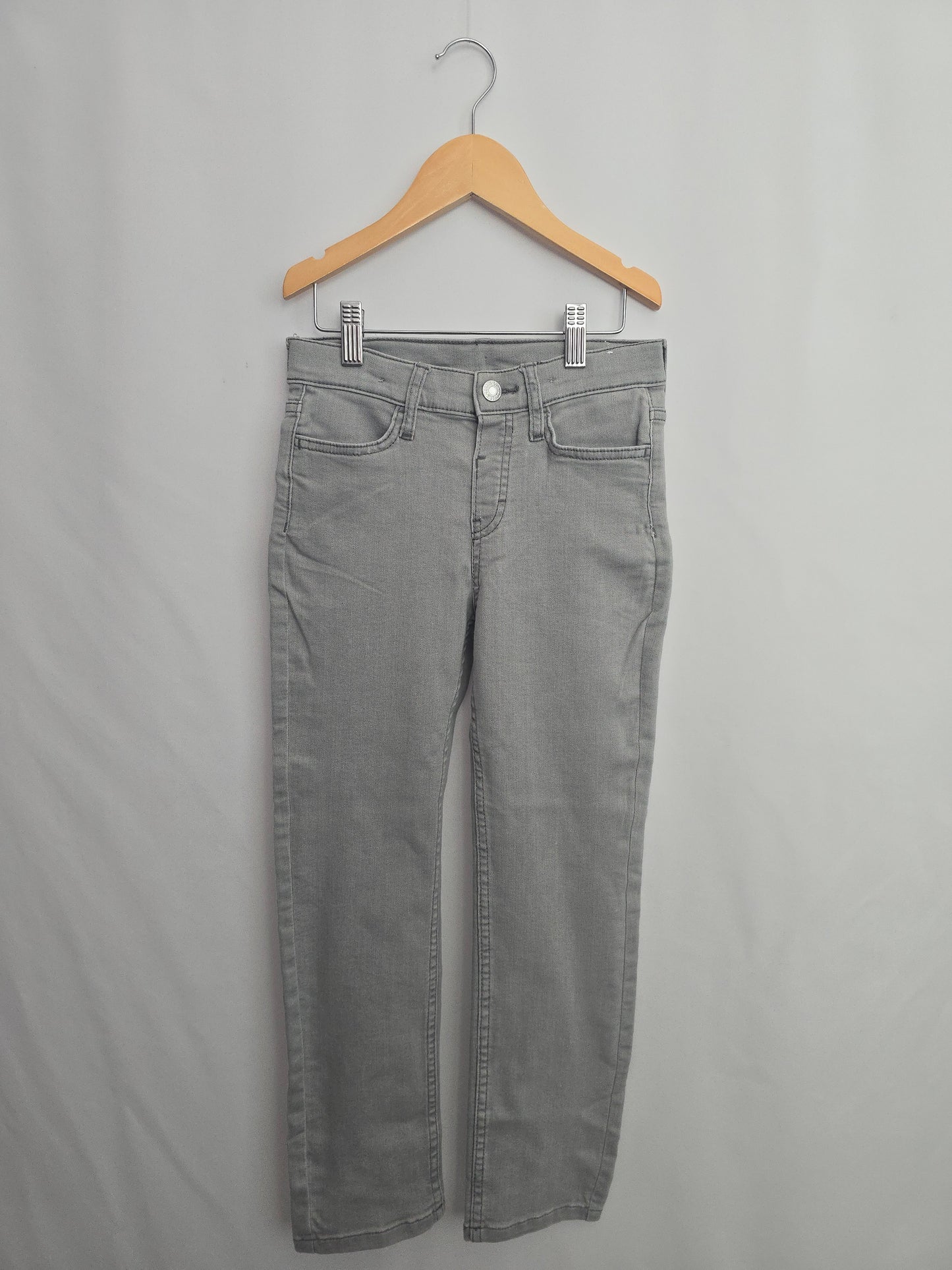 H&M Slim Fit Grey Denim • 7-8 years