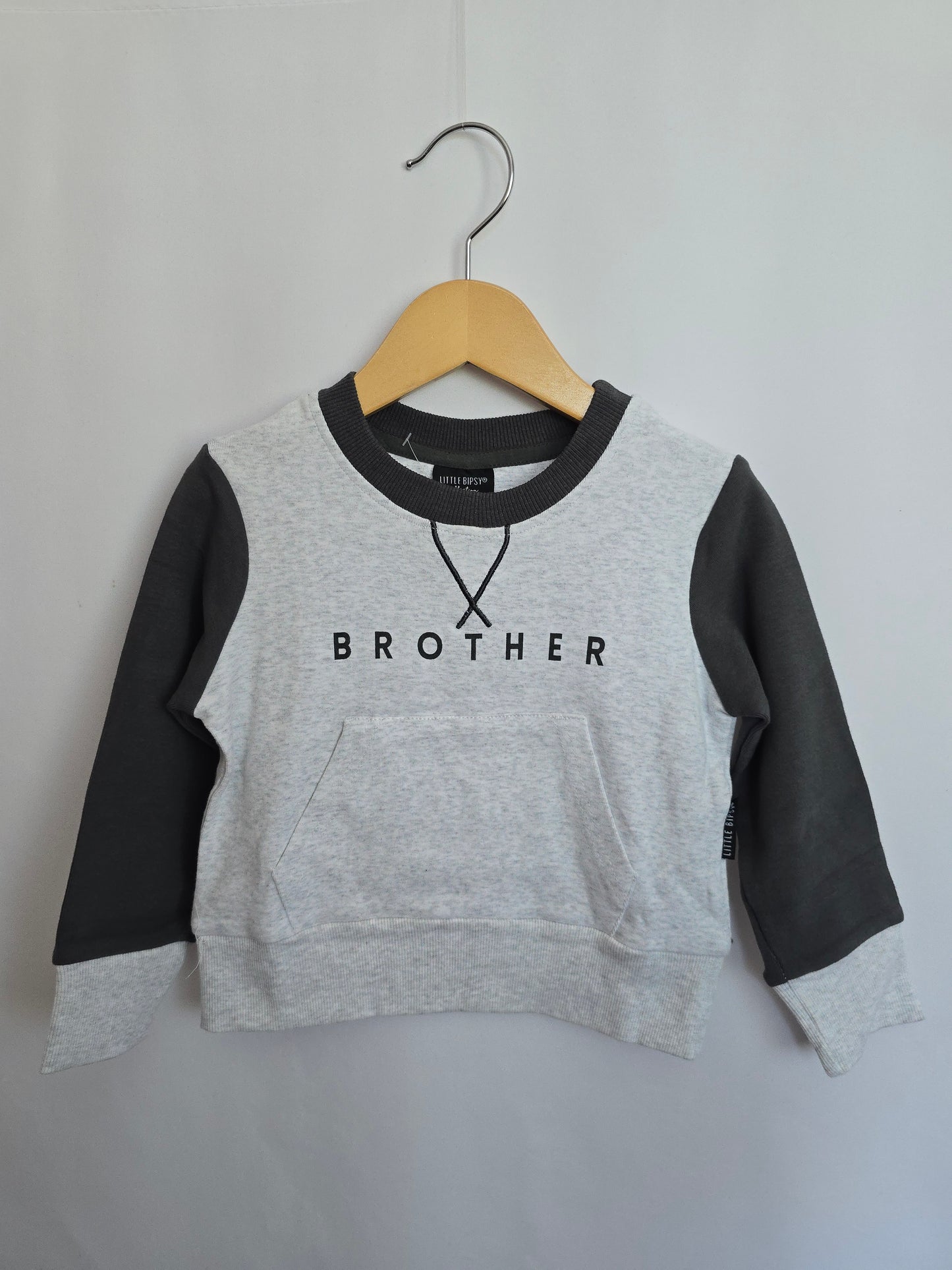 NEW Little Bipsy Brother Crewneck • 18-24 months
