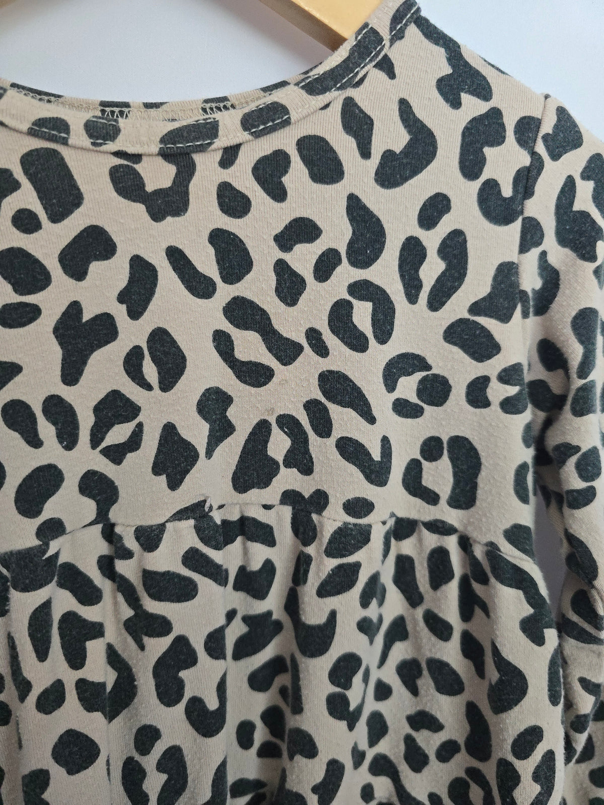 PLAY Tiny Button Apparel Leopard Twirl Top • 2-3 years