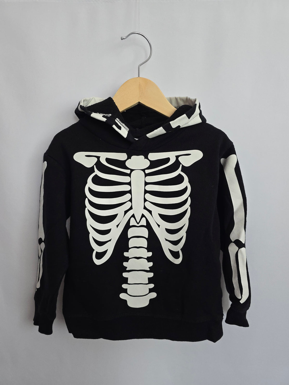 H&M Skeleton Hoodie • 2-4 years
