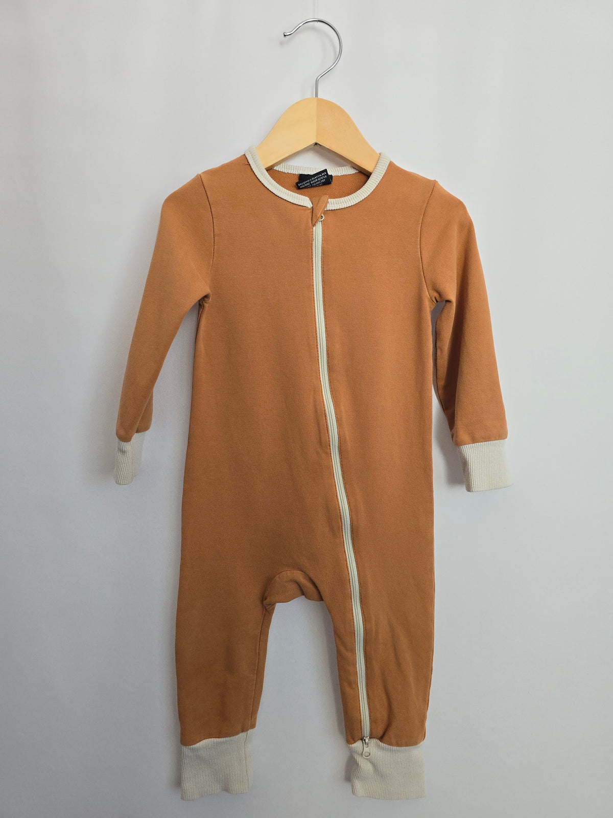 Little Bipsy Camel Zip Romper • 12-18 months
