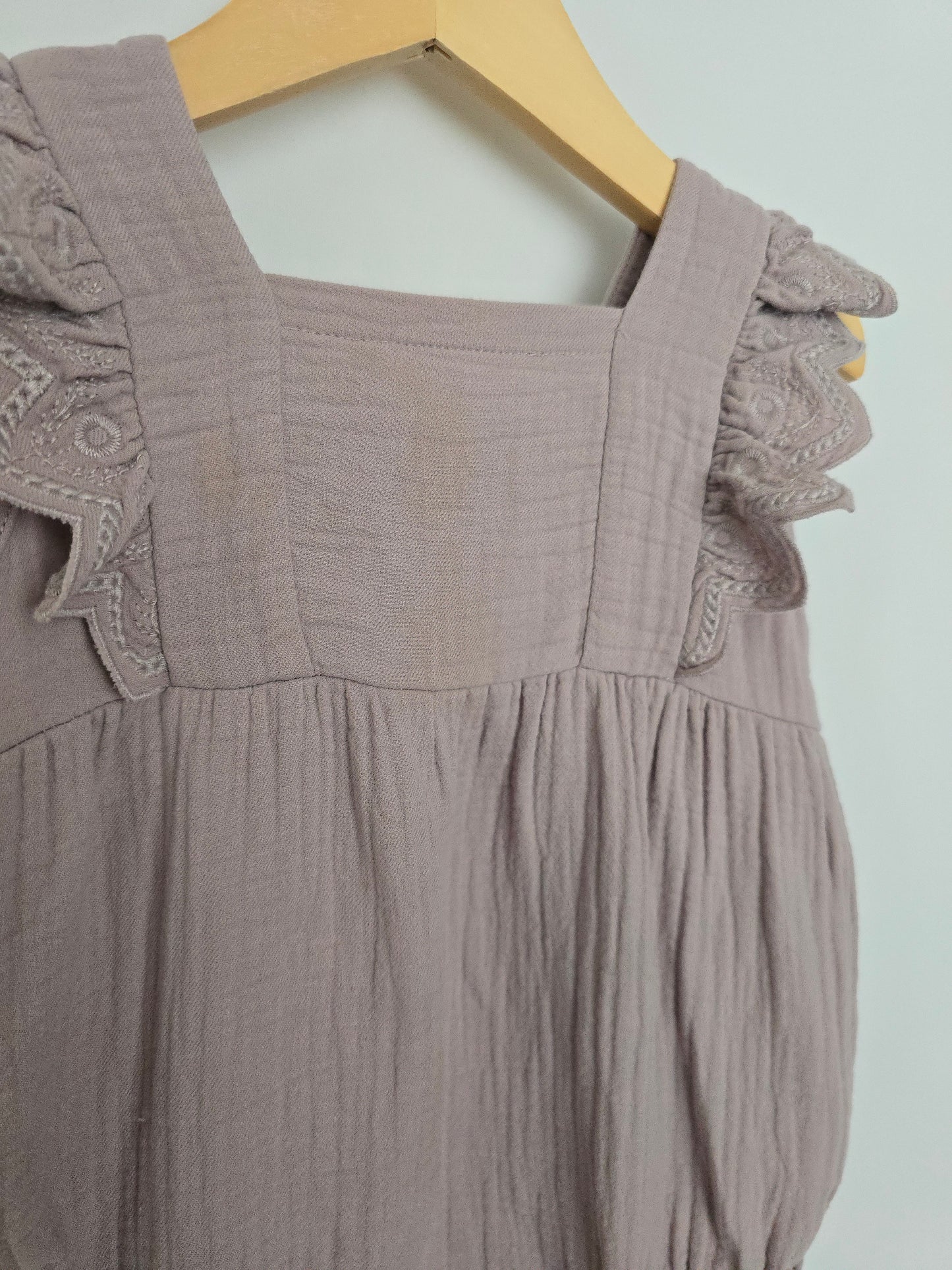 PLAY Quincy Mae Lavender Organic Cotton Bubble Romper • 12-18 months