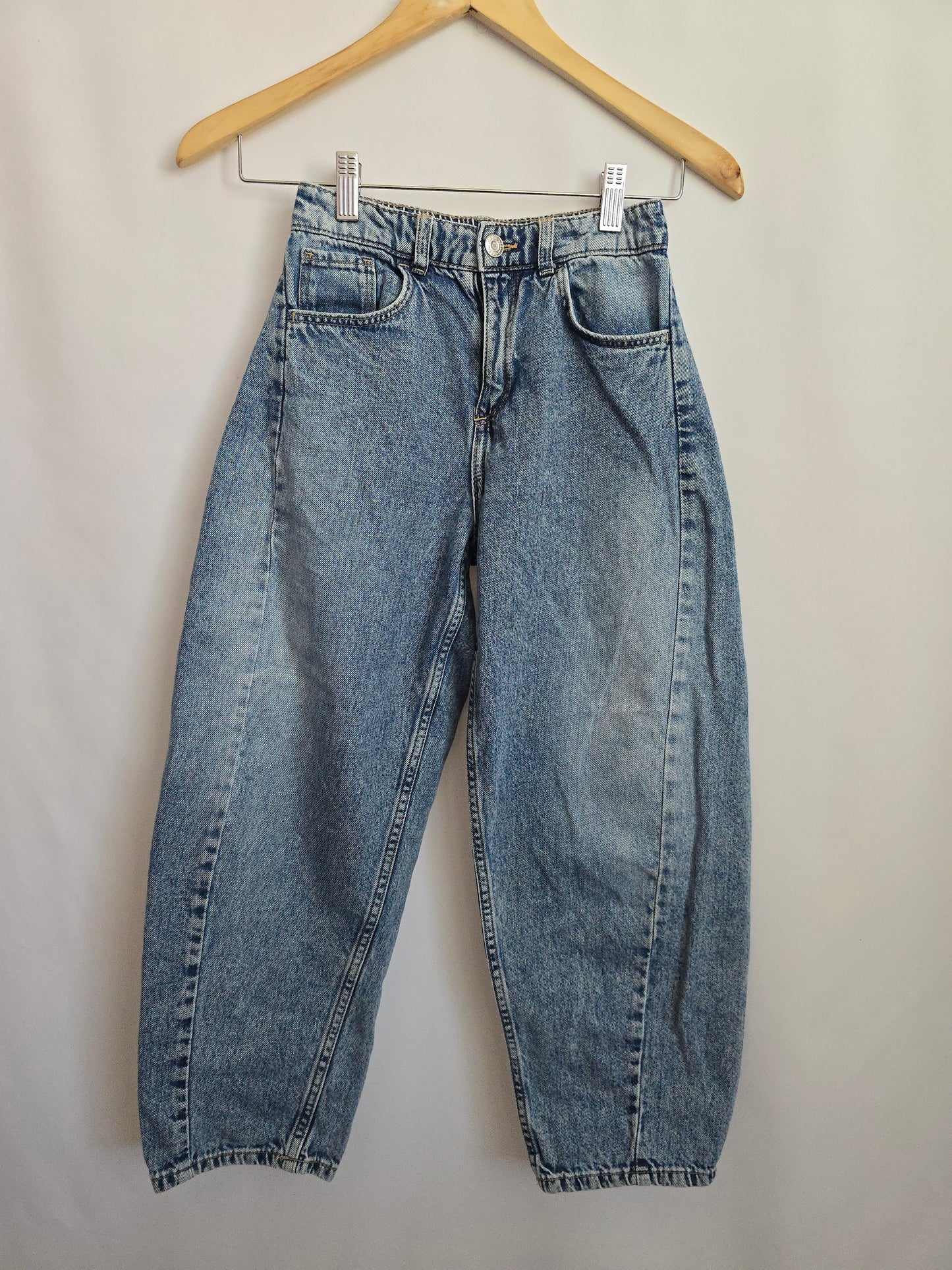 H&M Barrell Leg Denim • 9-10 years