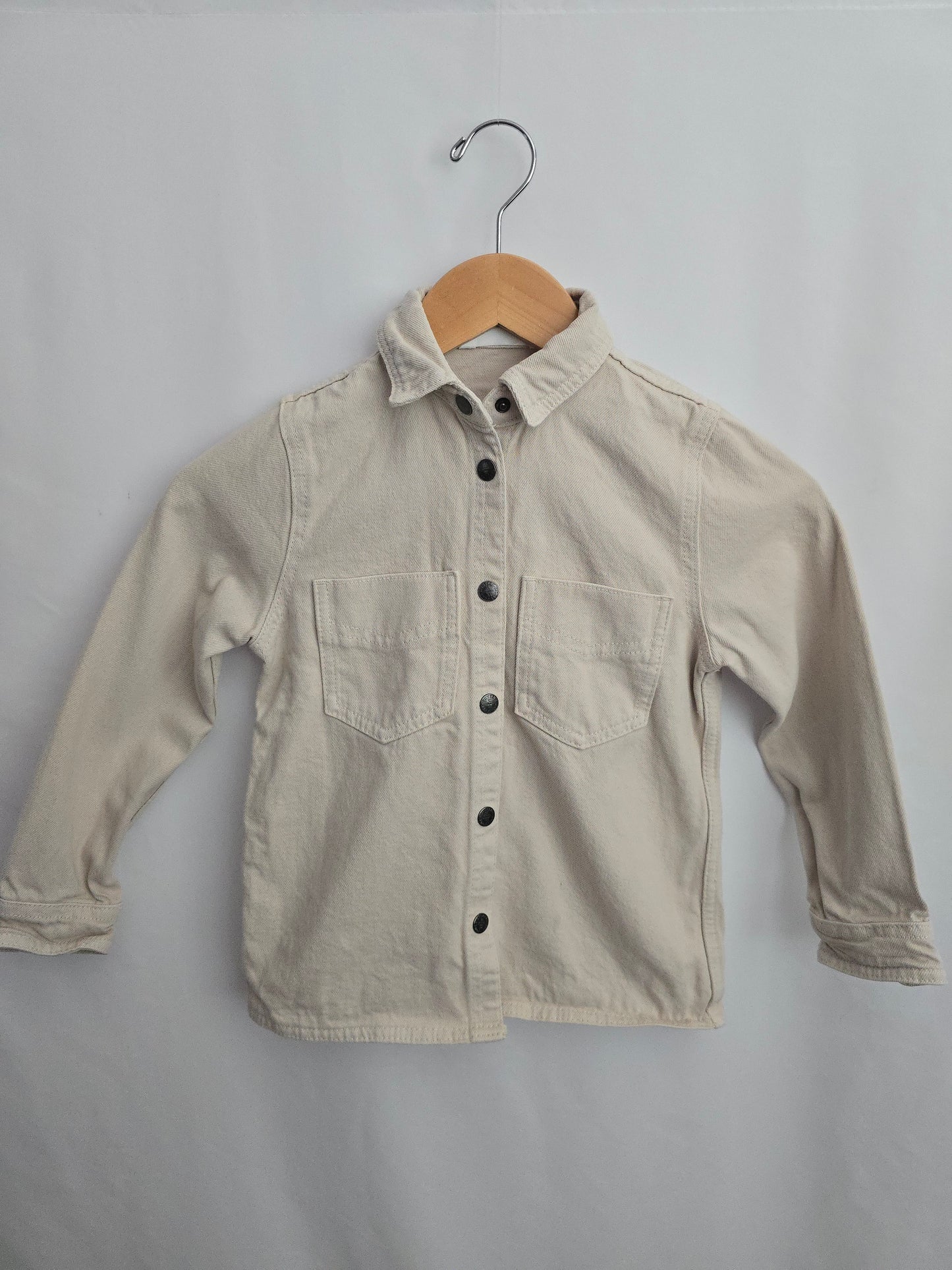Zara Cream Cord Button Up • 2-3 years