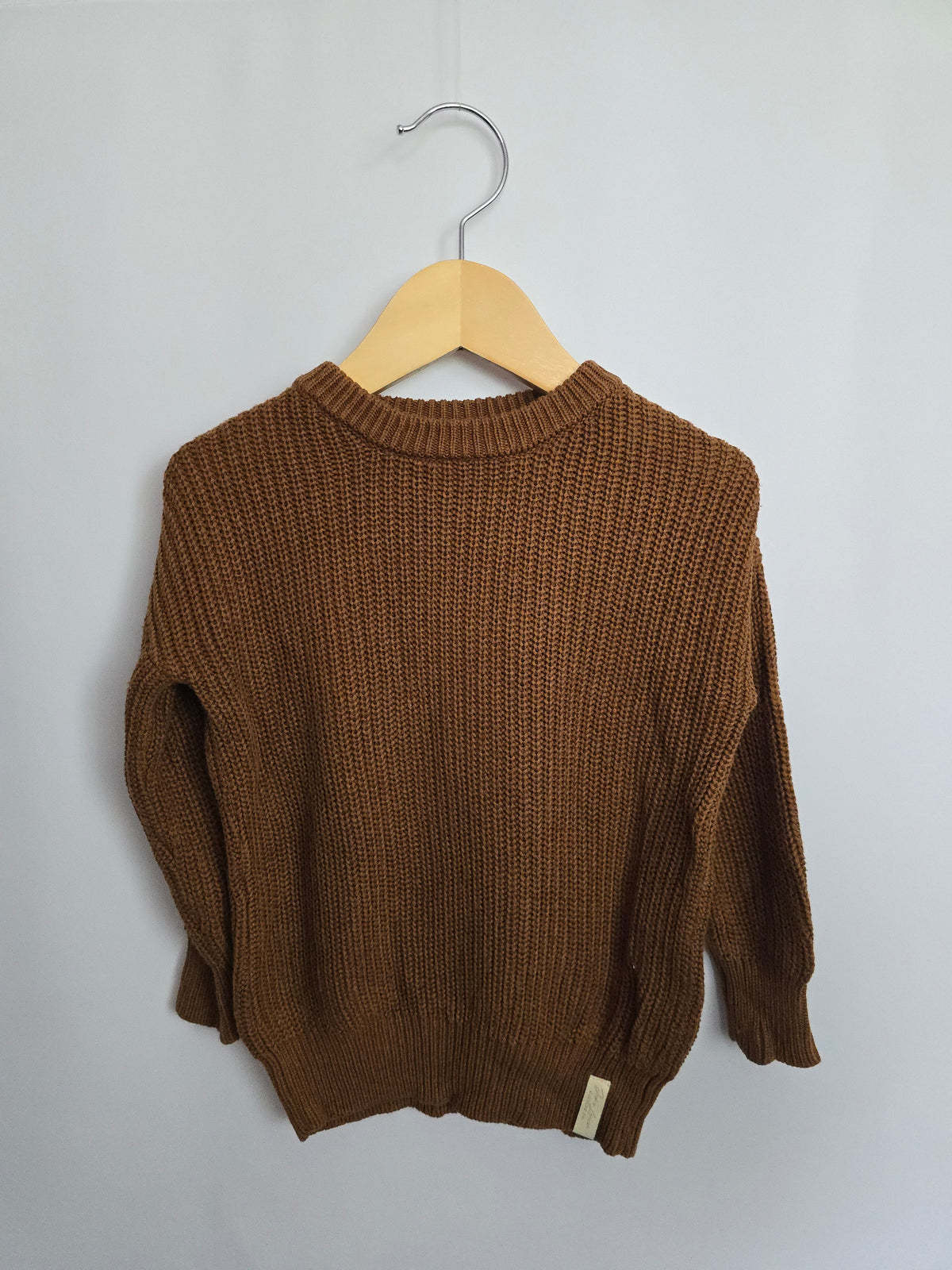 Jax & Lennon Chestnut Knit Sweater • 12-24 months