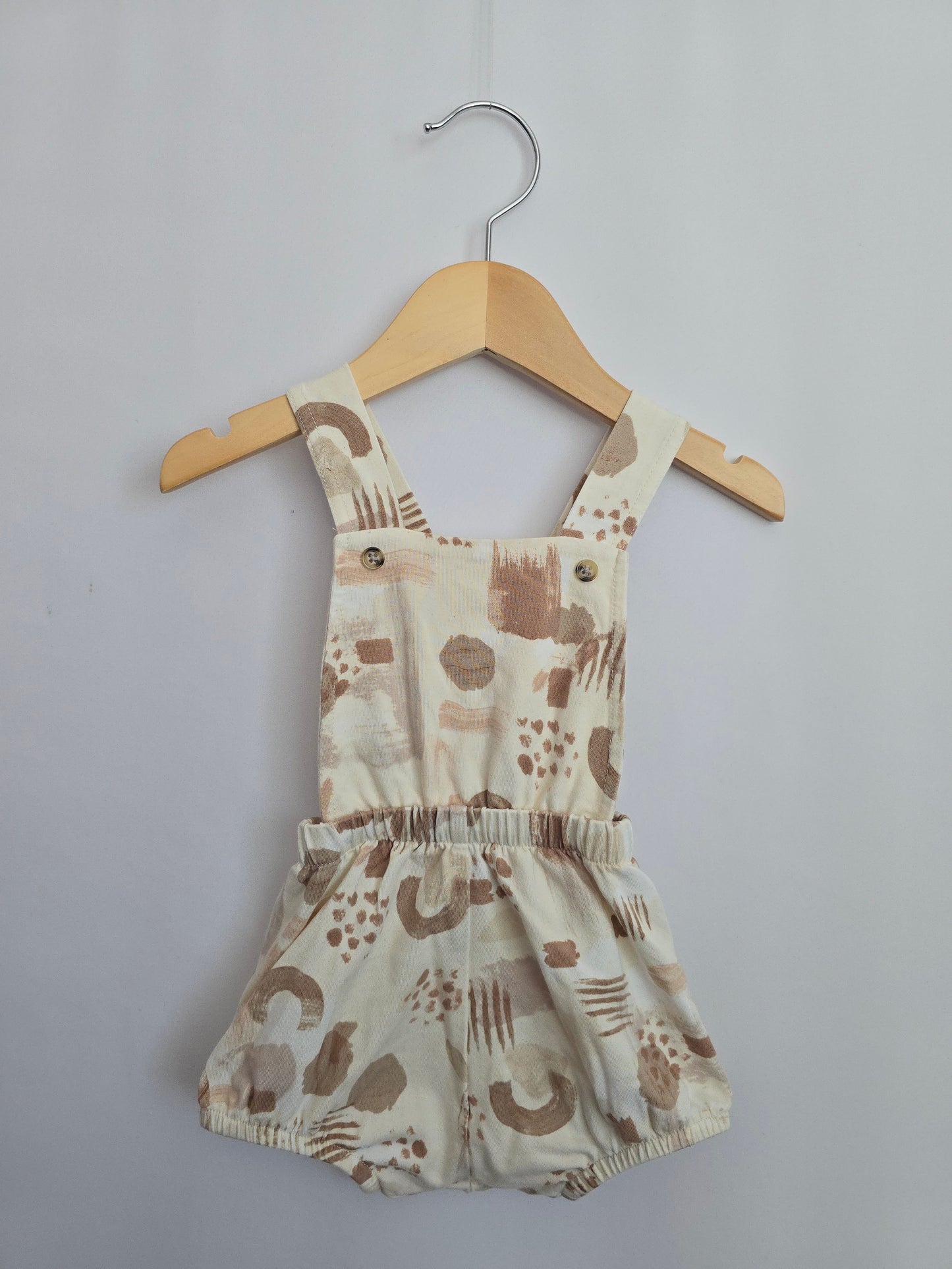 Jax & Lennon Abstract Shapes Suspender Bloomers • 6-12 months