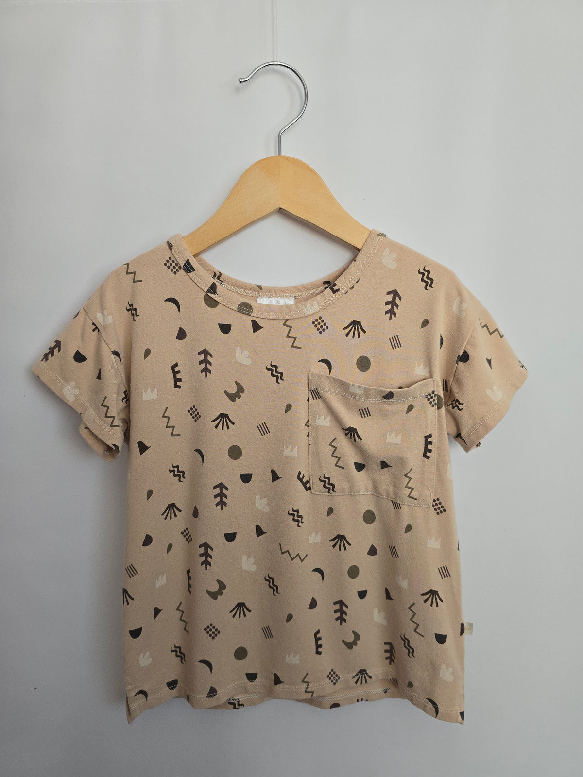 Jax & Lennon Sand Element Boxy Tee • 2-3 years