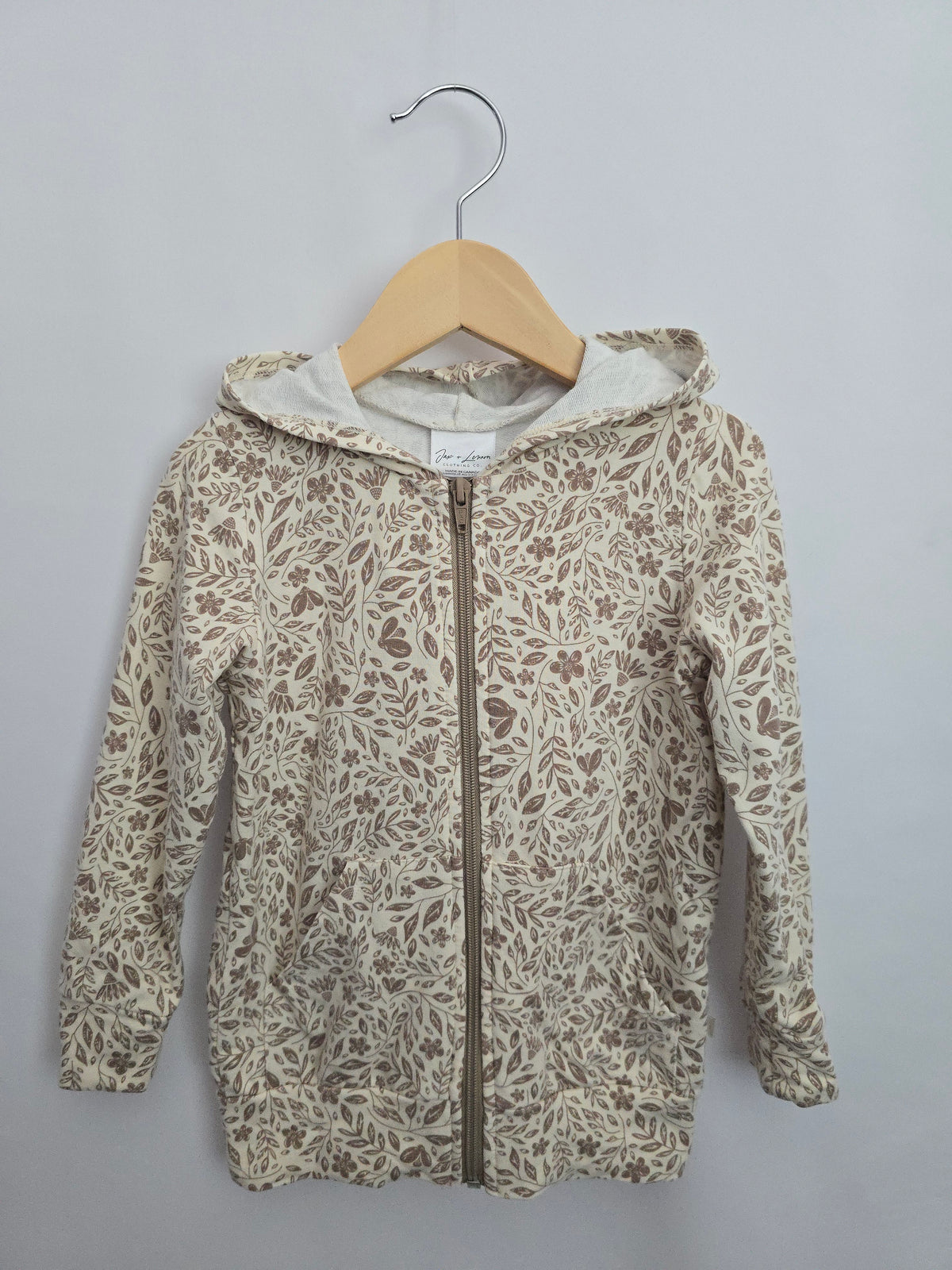 Jax & Lennon Secret Garden Zip Hoodie • 2-3 years