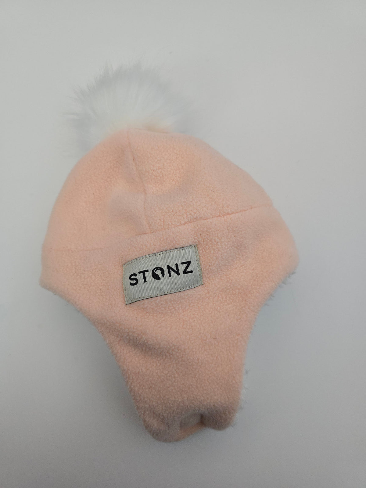Stonz Peach Fleece Trapper Hat • 0-6 months