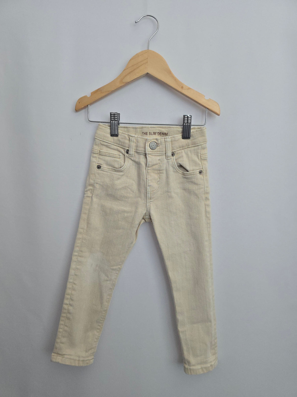 PLAY Zara Tan Slim Fit Denim • 2-3 years
