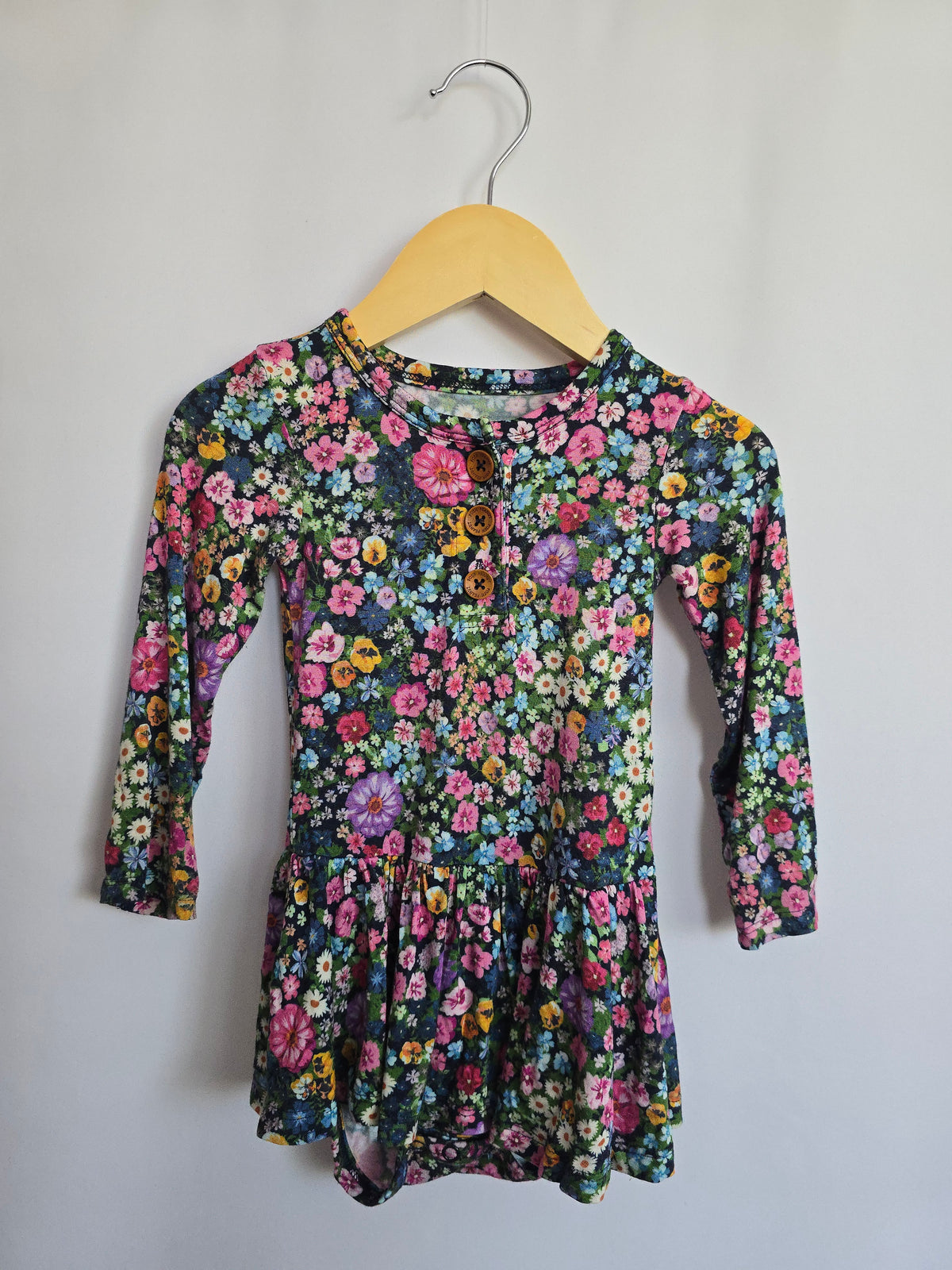 Posh Peanut Wildflower Twirl Bodysuit • 12-18 months
