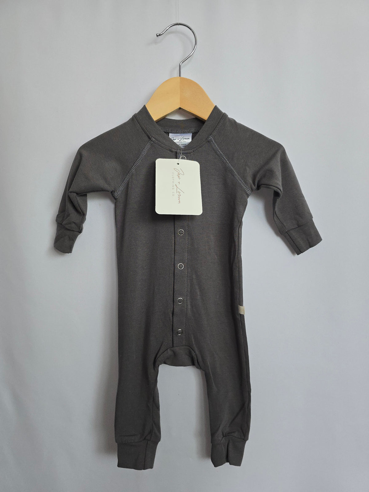 NEW Jax & Lennon Blue Grey Snap Lounge Suit • Newborn