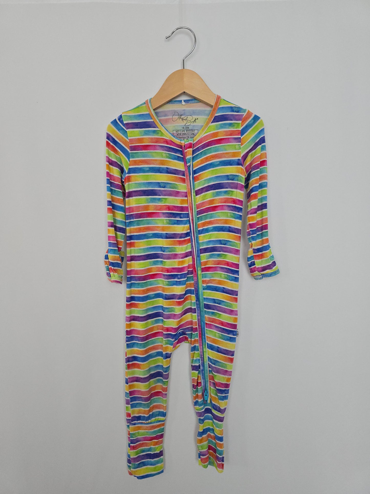 Ollee & Belle Candy Stripe Zippy • 18-24 months