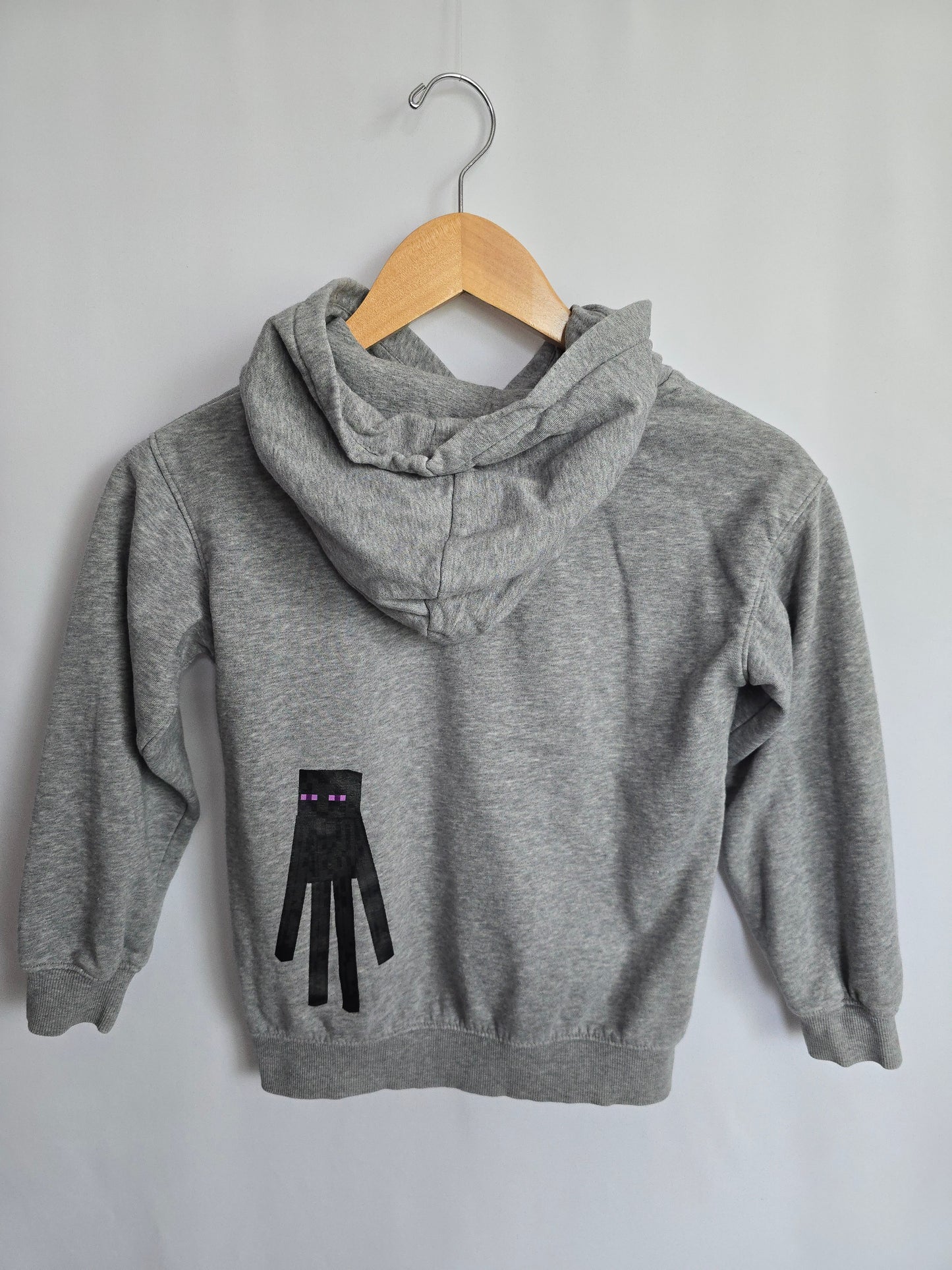 H&M Grey Minecraft Hoodie • 6-8 years