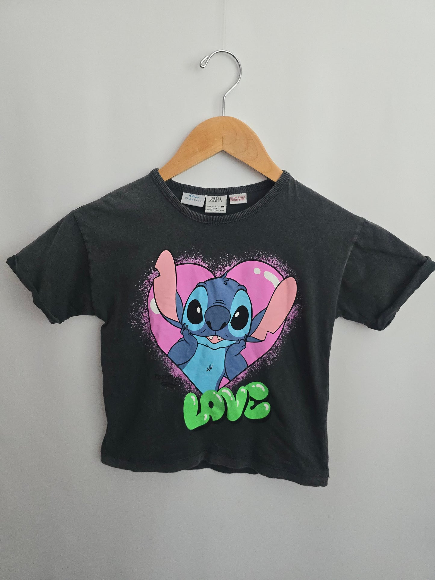 Zara x Disney Classics Stitch Tee • 5-6 years
