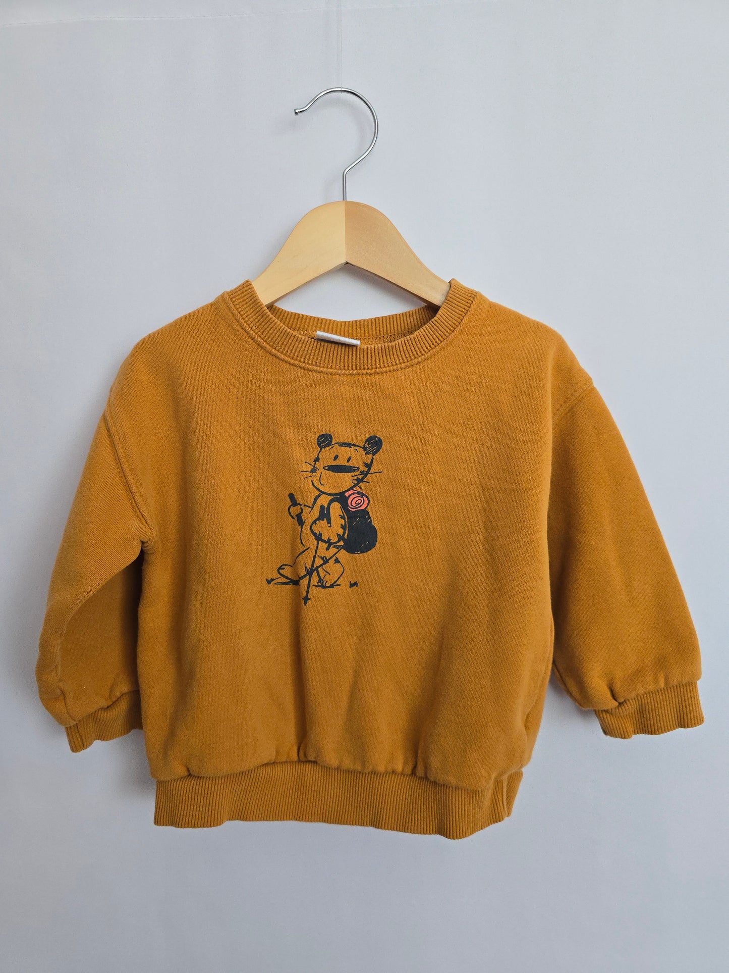 Zara Tiger Crewneck • 3-4 years