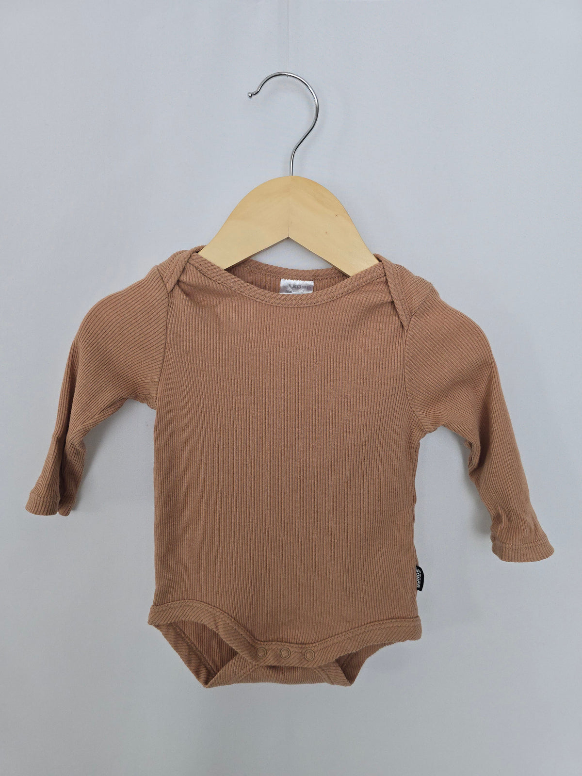 Bonds Terracotta Ribbed Bodysuit • 0-3 months