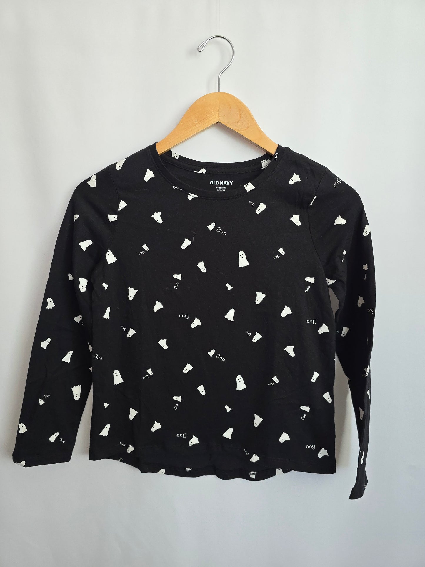NEW Old Navy Black Ghost Long Sleeve Shirt • 10 years