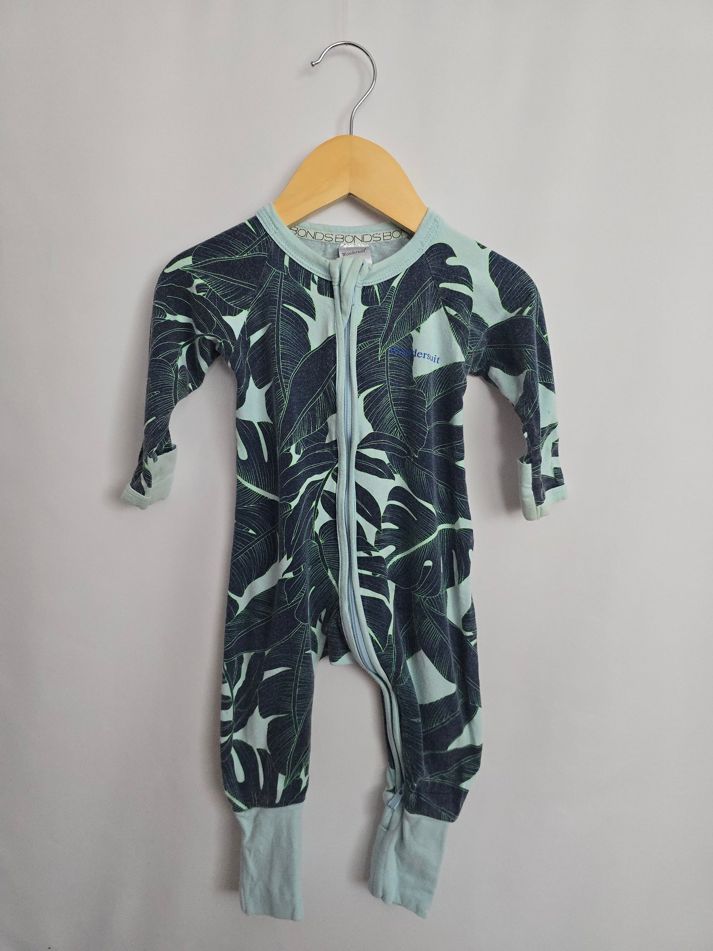 PLAY Bonds Wondersuit Blue Palms • 3-6 months
