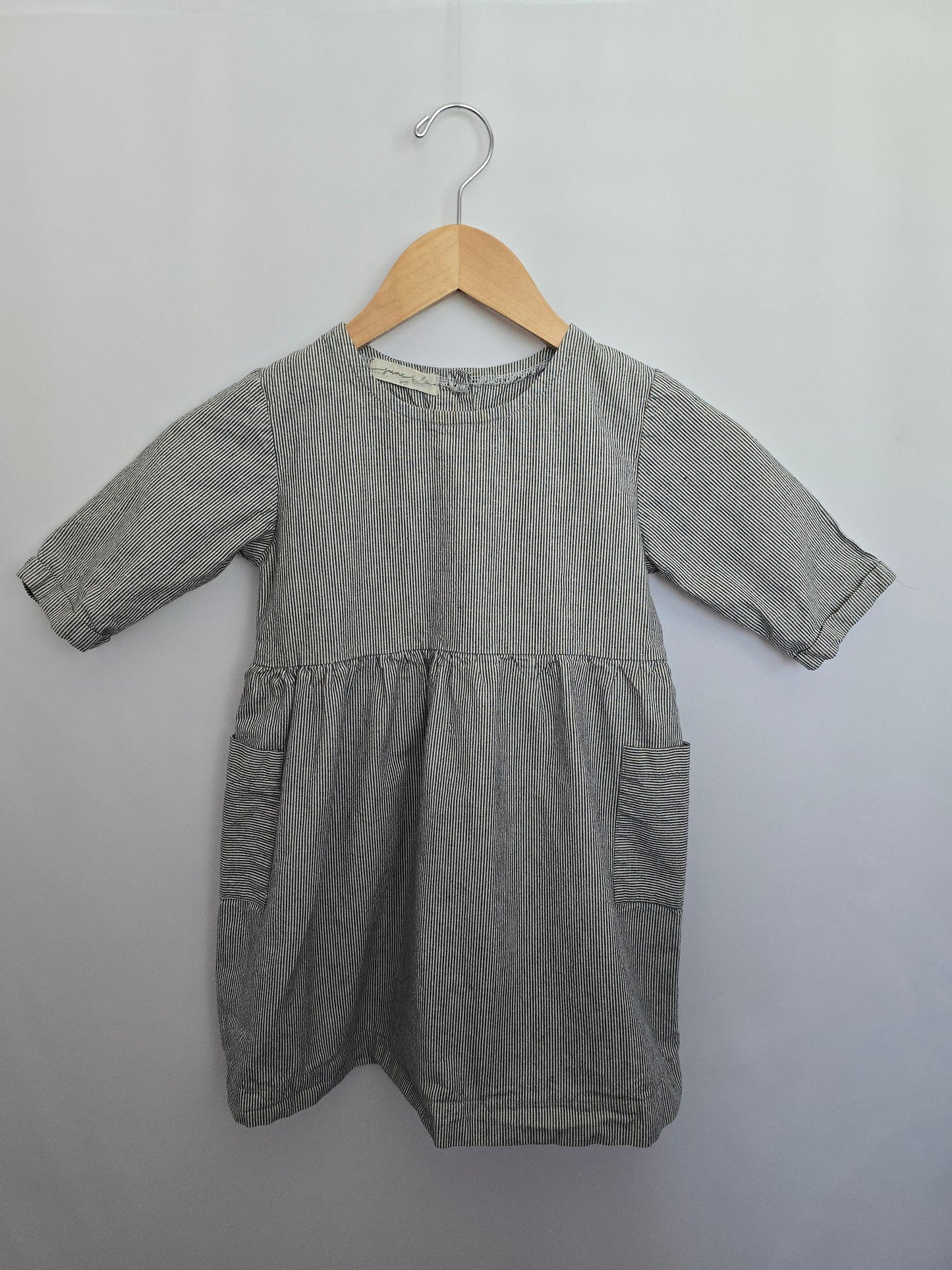 June Isle Pinstripe Pocket Dress • 4-5 years