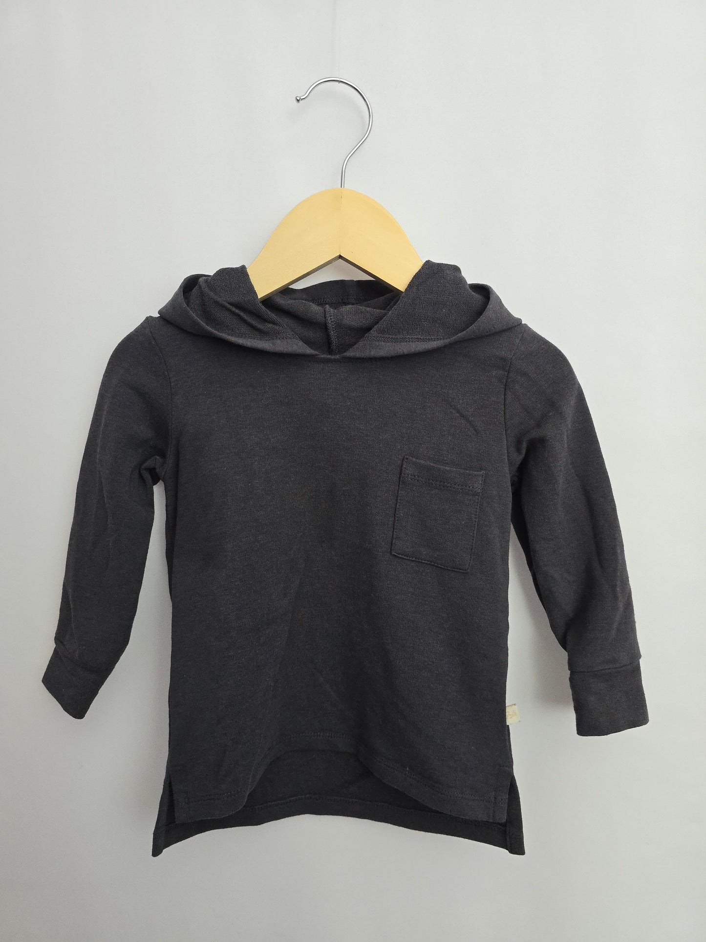 Jax & Lennon Charcoal Terry Hoodie • 6-12 months