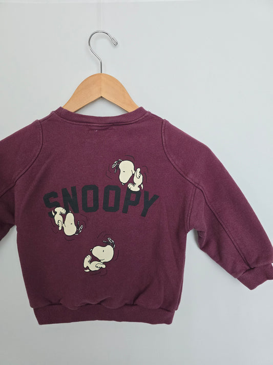 Zara Snoopy Crewneck • 5 years