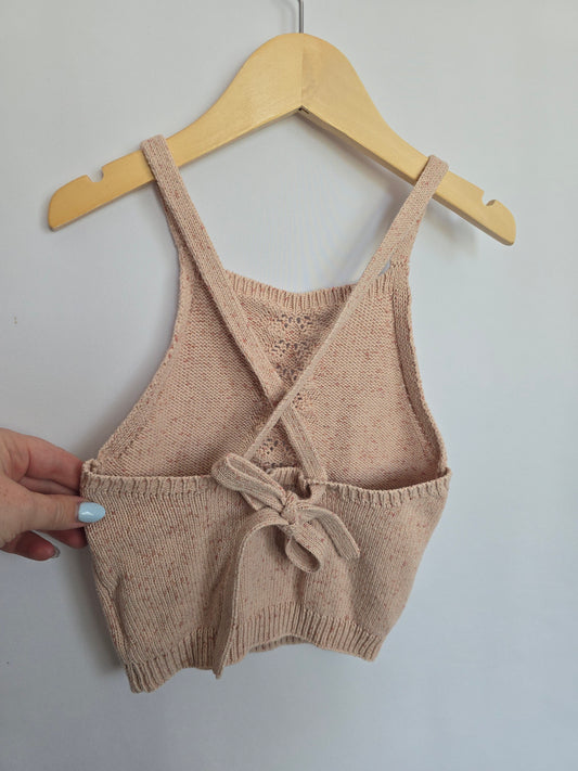 Jamie Kay Knit Speckled Tie Back Tank • 4 years
