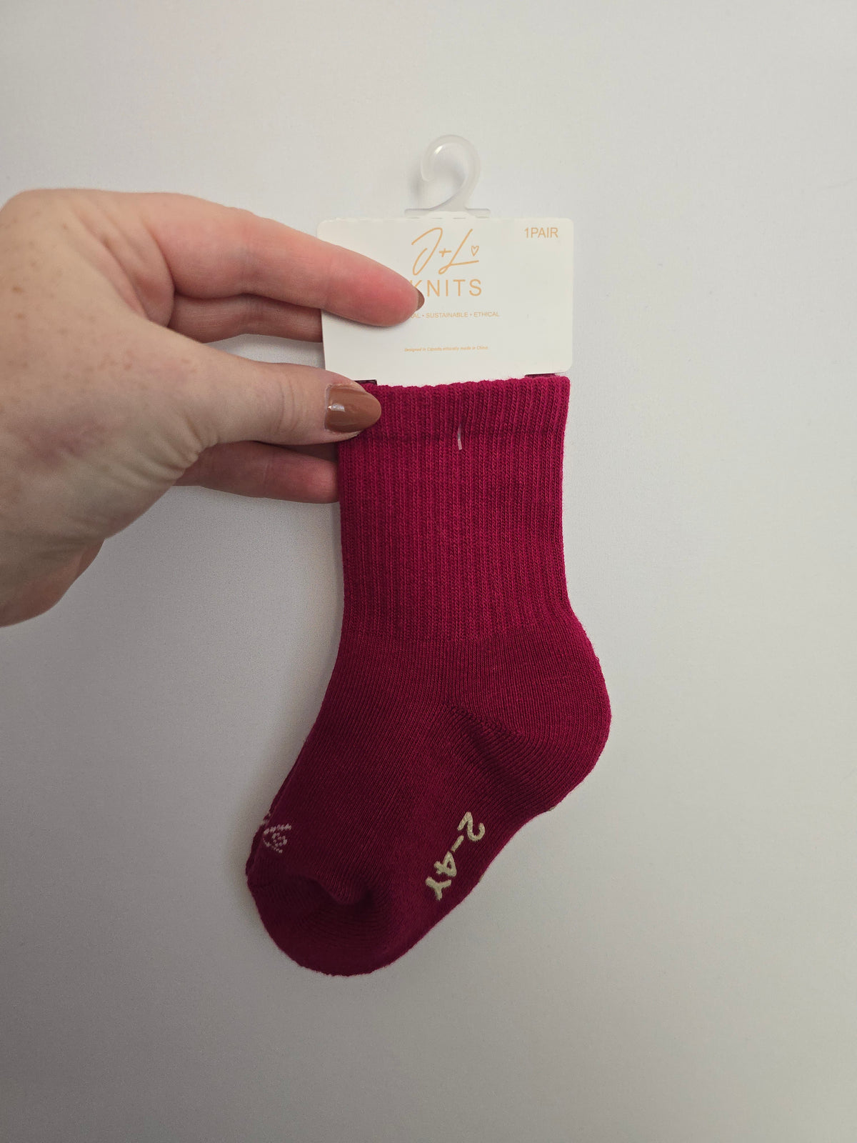 NEW Jax & Lennon Rose Hip Cozy Socks • 2-4 years