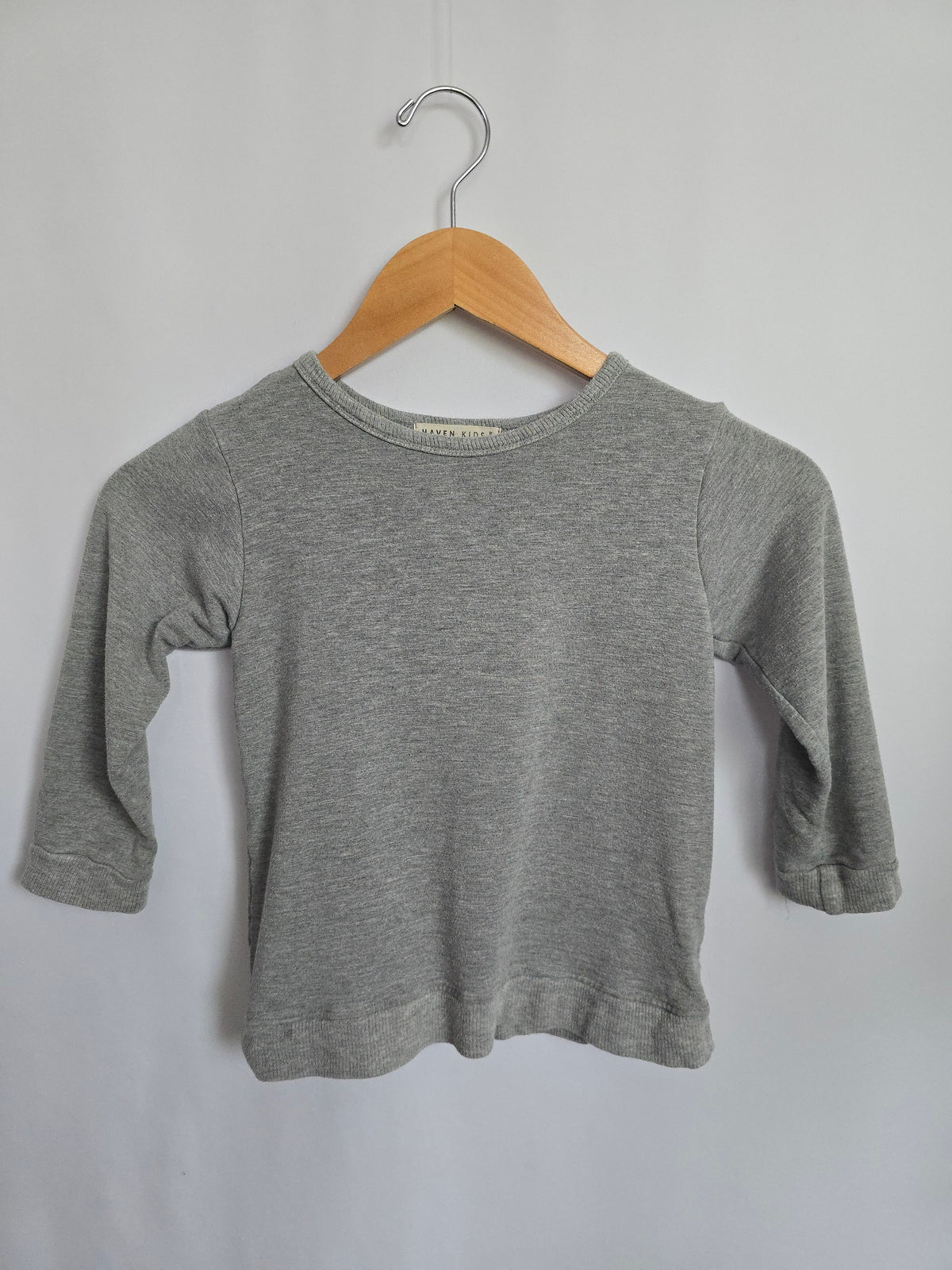 PLAY Haven Kids Grey Crewneck • 4-5 years