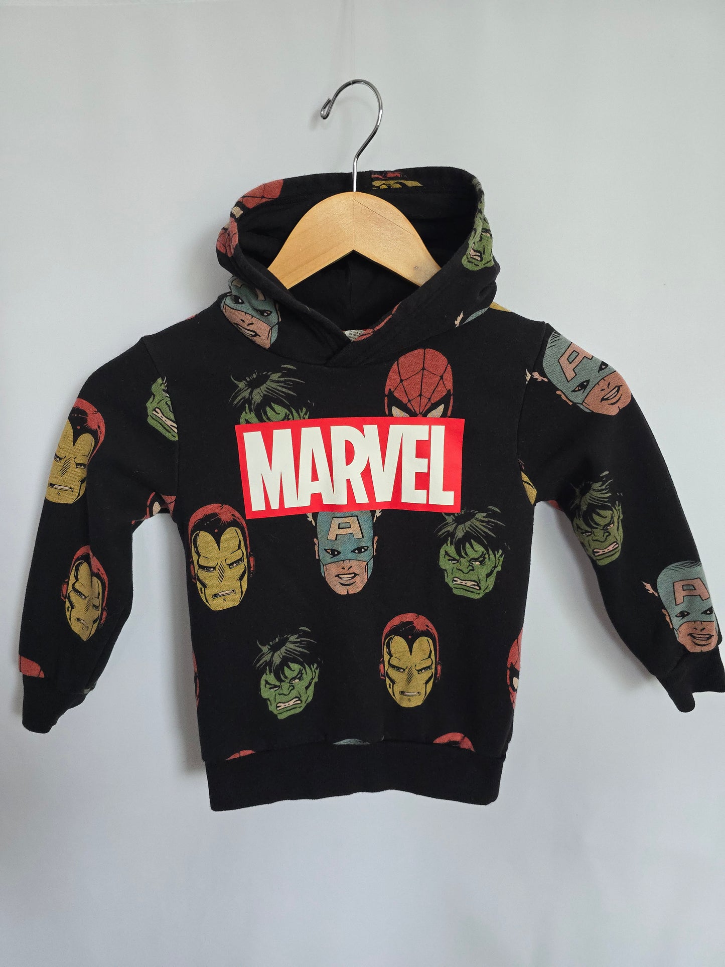 H&M Marvel Character Hoodie • 4-6 years