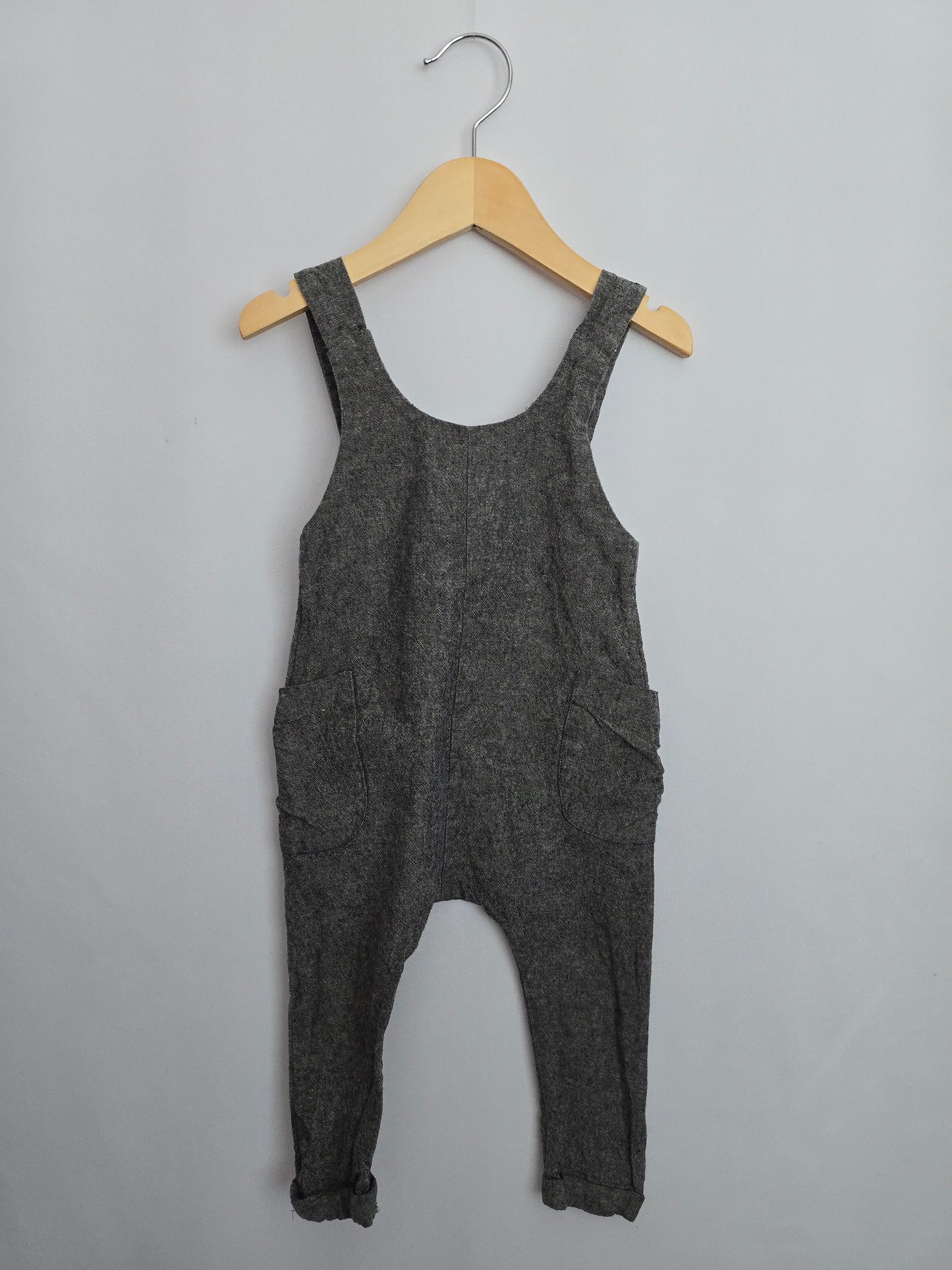 June Isle Linen Romperalls • 6-12 months