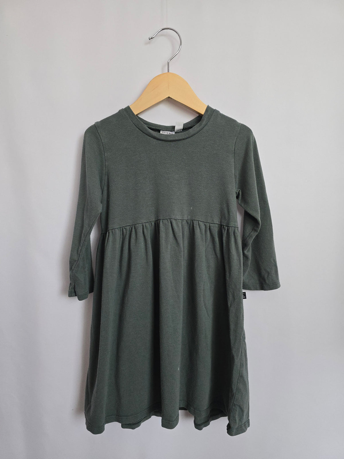 PLAY Lou & Bear Sage Empire Dress • 5-6 years
