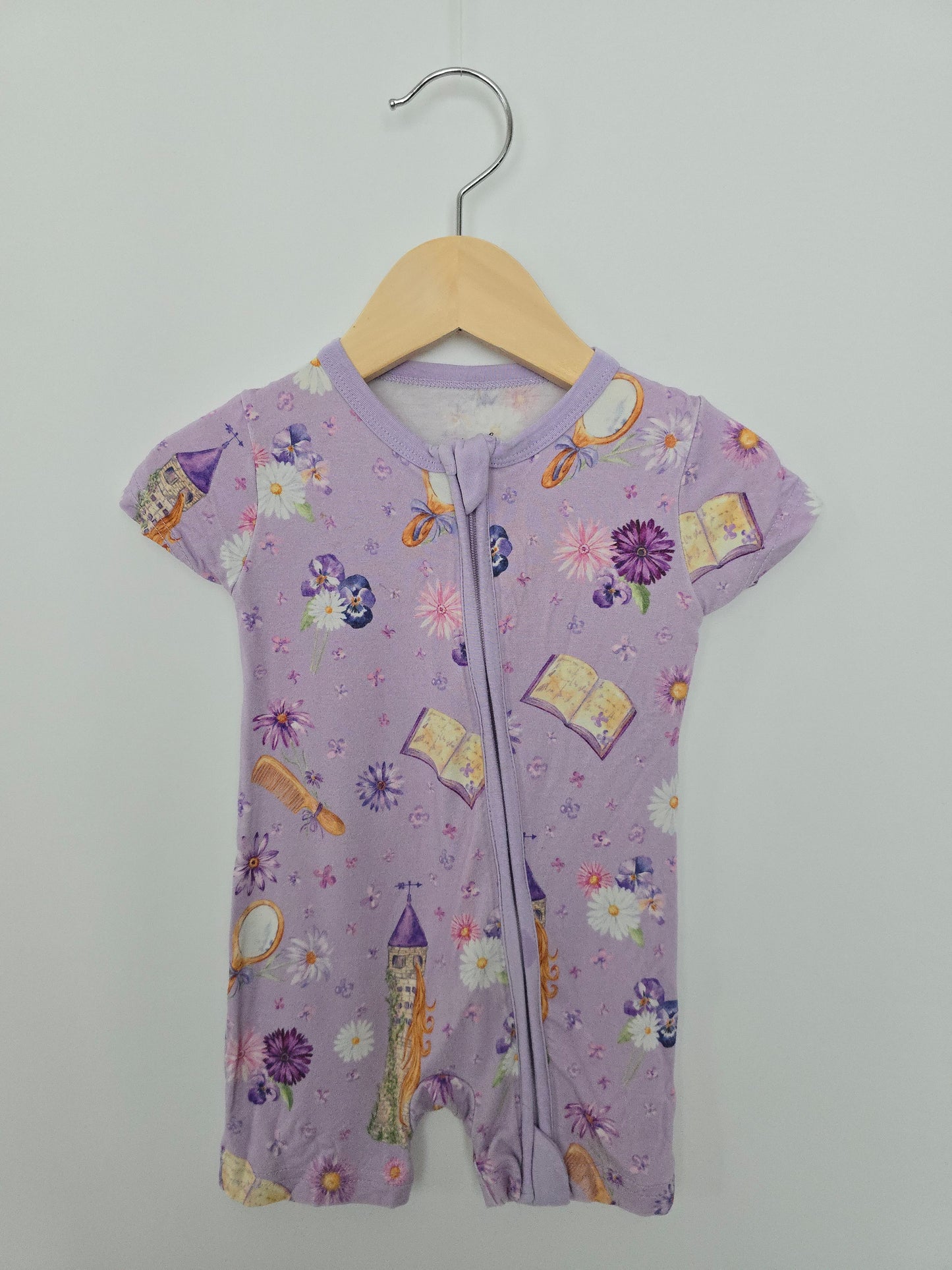 Little Crowns & Capes Magic Floral Shortie Romper • 12-18 months