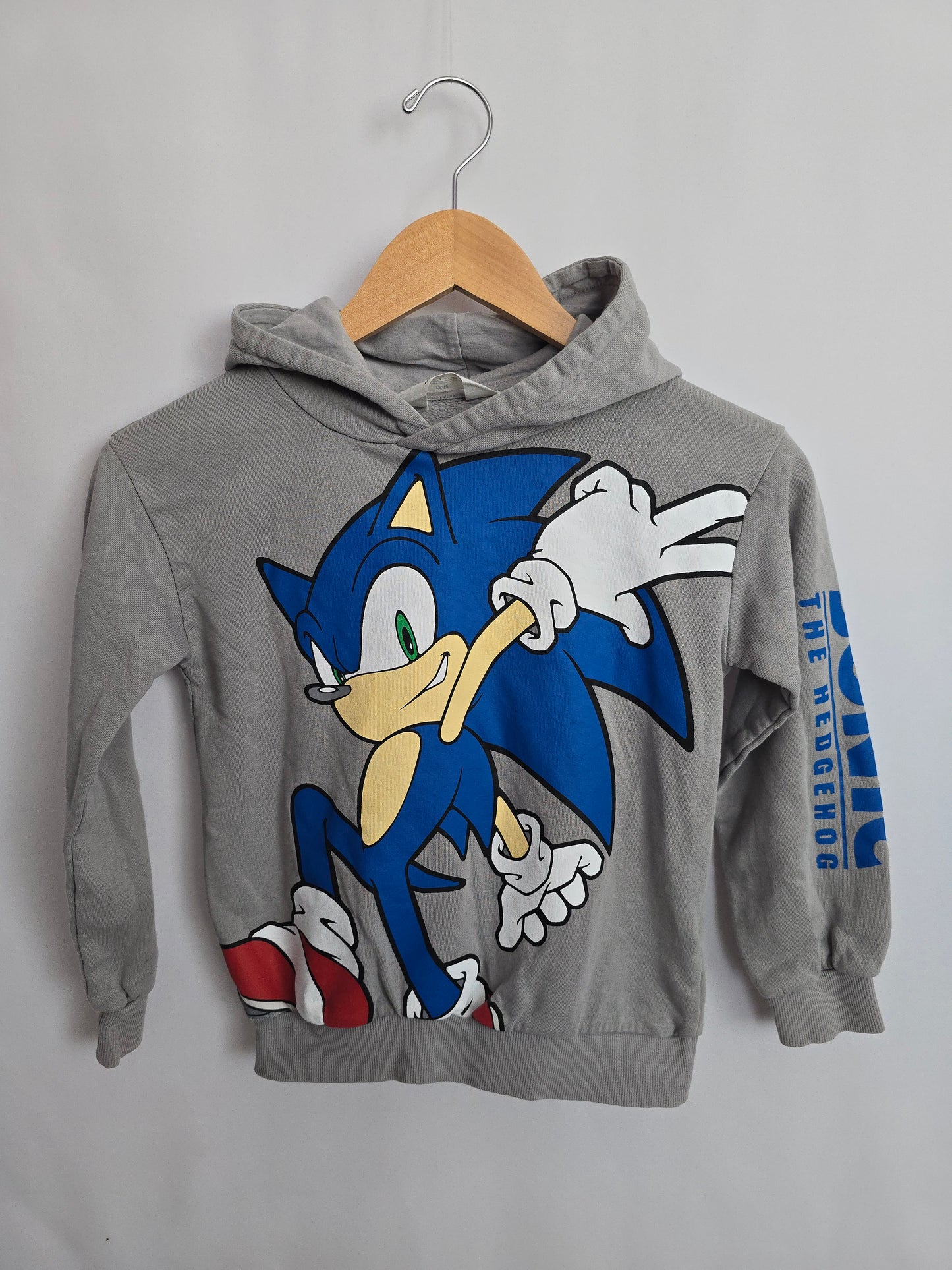 H&M Sonic Grey Hoodie • 6-8 years