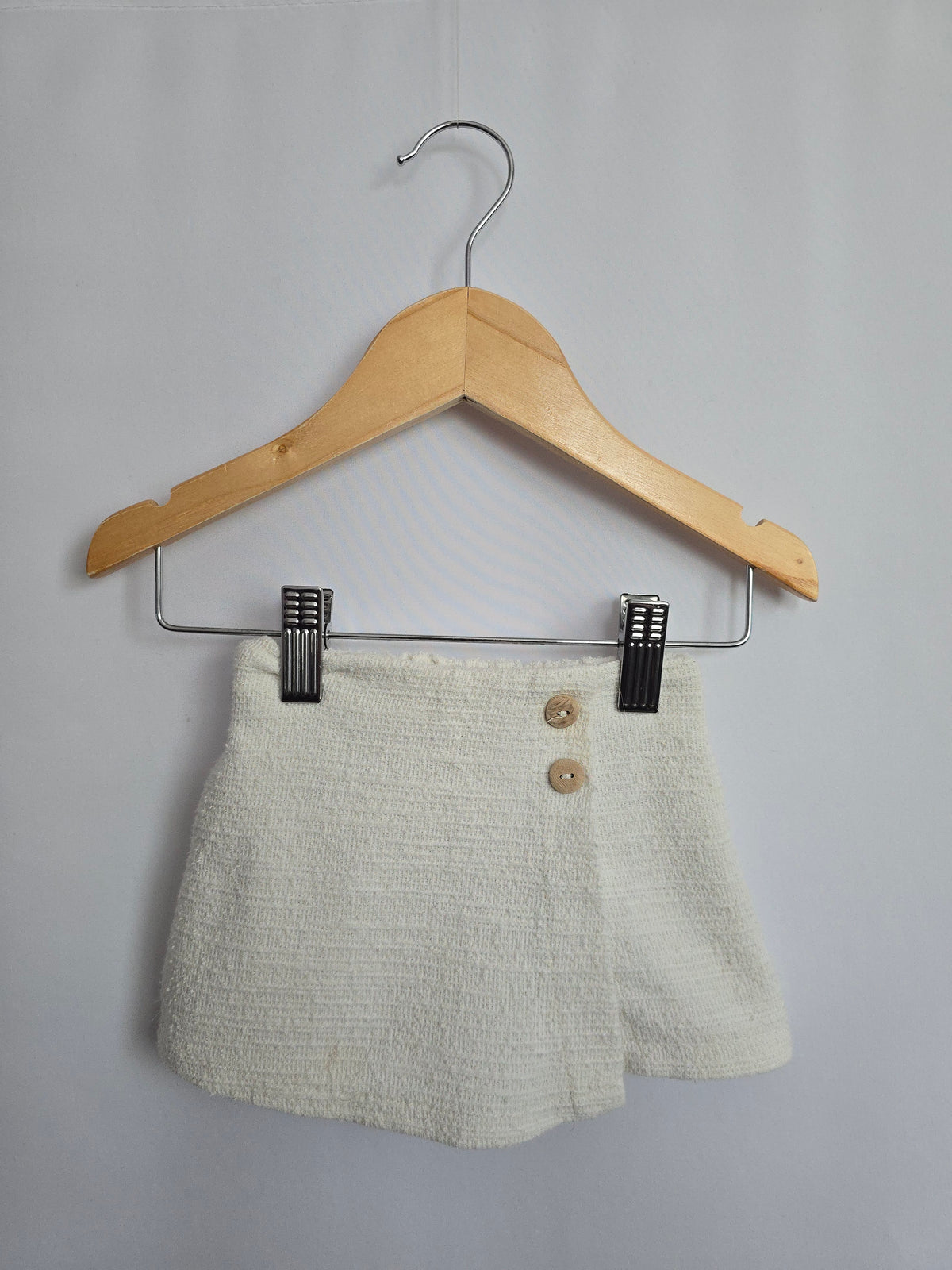 Zara Cream Tweed Skort • 9-12 months