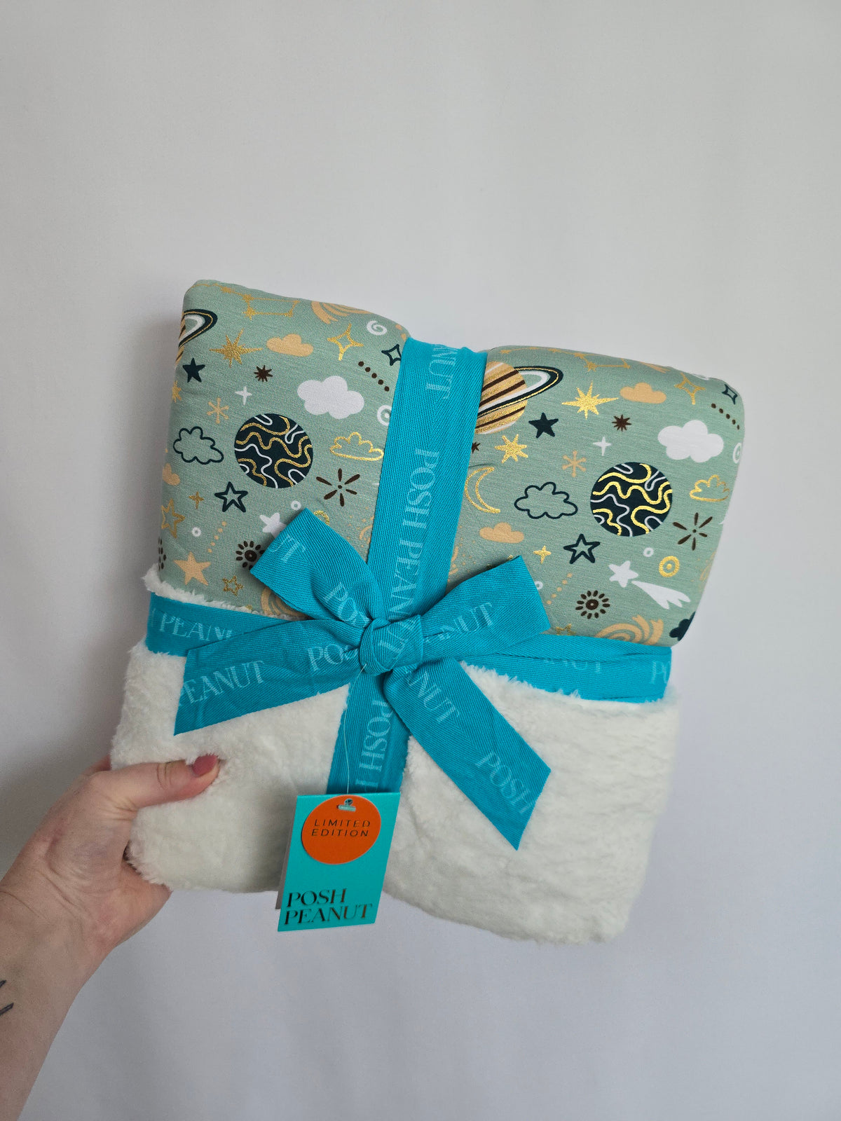 NEW Posh Peanut To The Stars Plush Patoo Blanket 35x35