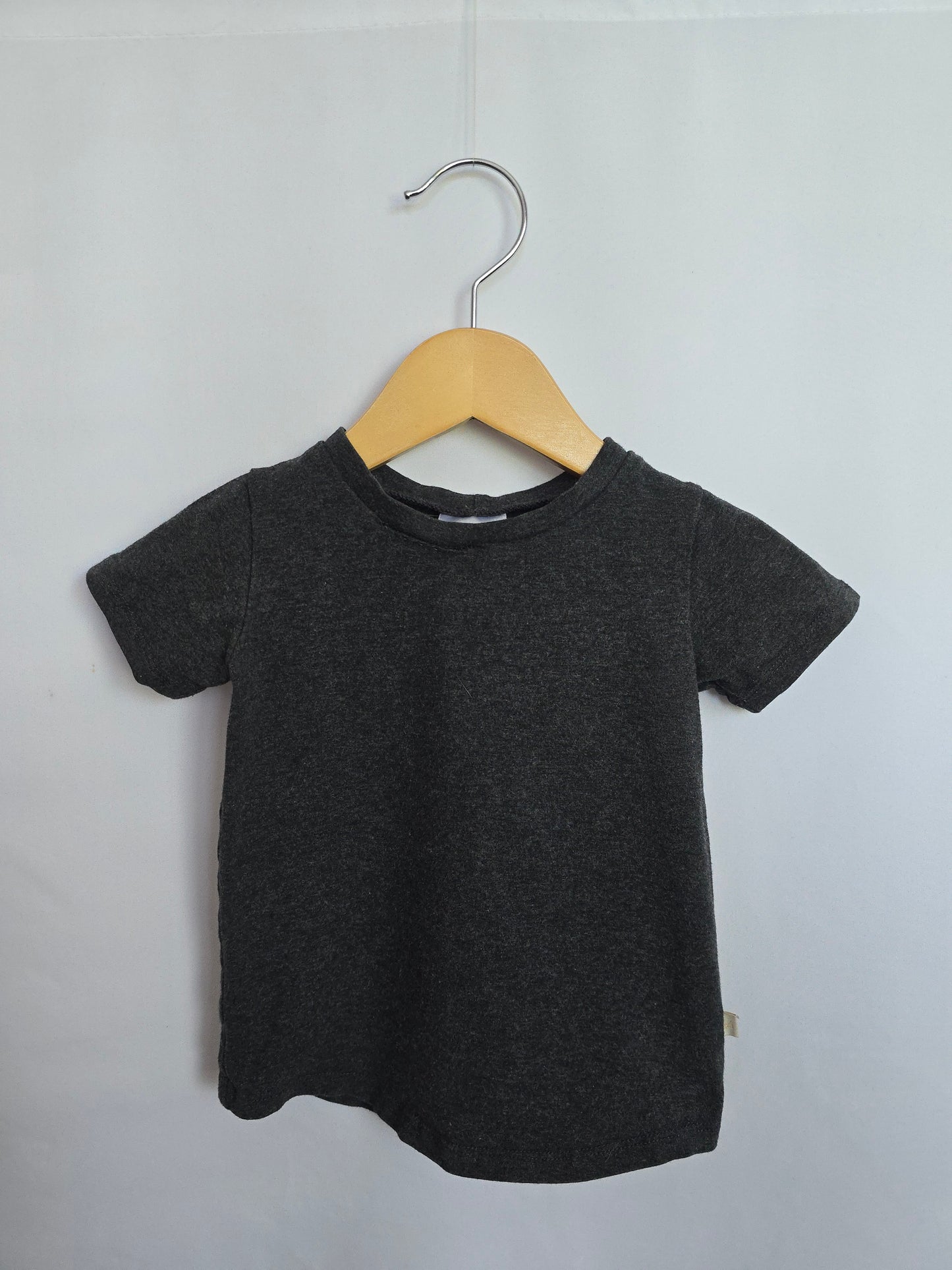 PLAY Jax & Lennon Dark Grey Basic Tee • 18-24 months