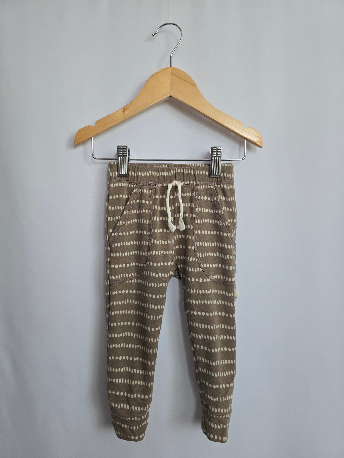 Jax & Lennon Dotted Lines Lounge Pants • 12-18 months