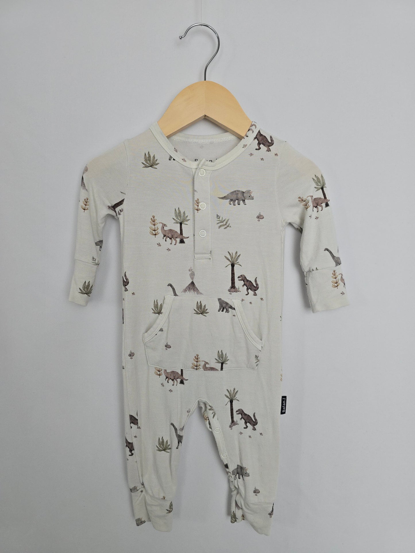 Belan J Jurassic Snap Romper • 0-3 months
