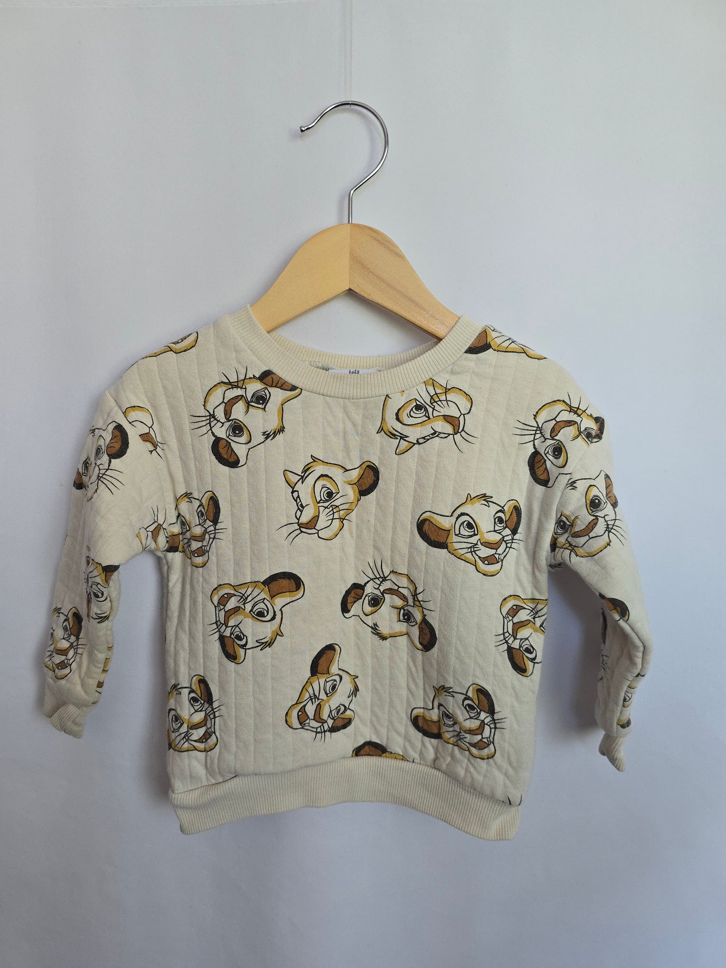 Disney Baby Simba Quilted Crewneck • 24 months