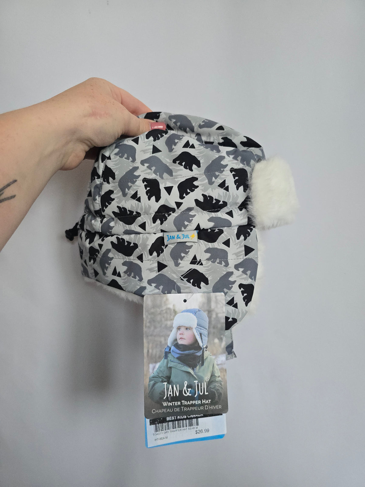 NEW Jan & Jul Bears Winter Trapper Hat • Medium 6-24 months