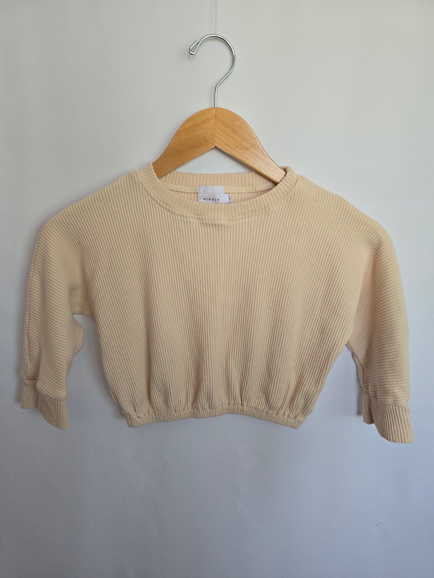 Kindly Porcelain Ribbed Crewneck • 3 years
