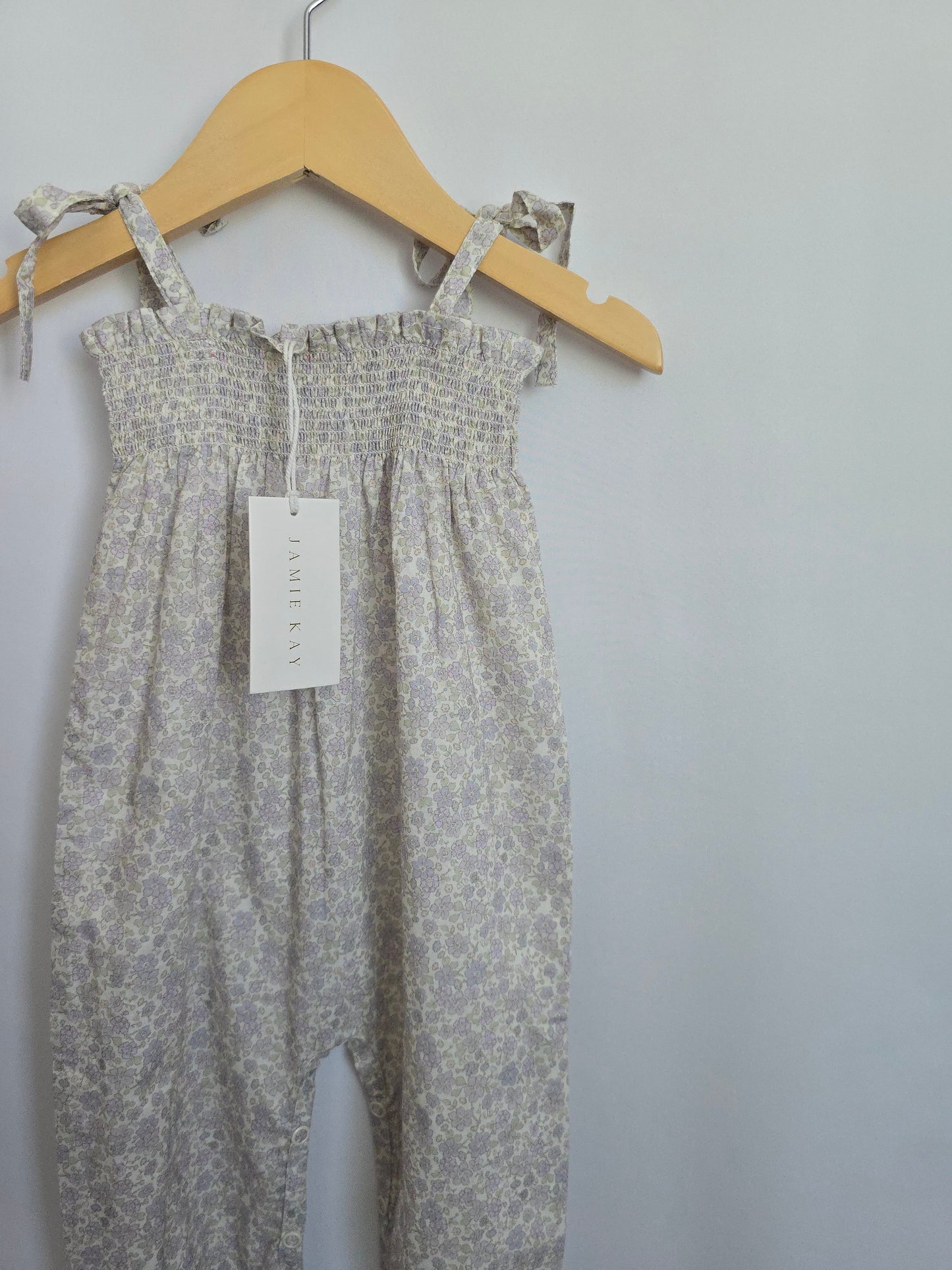 NEW Jamie Kay Floral Spaghetti Romper • 6-12 months