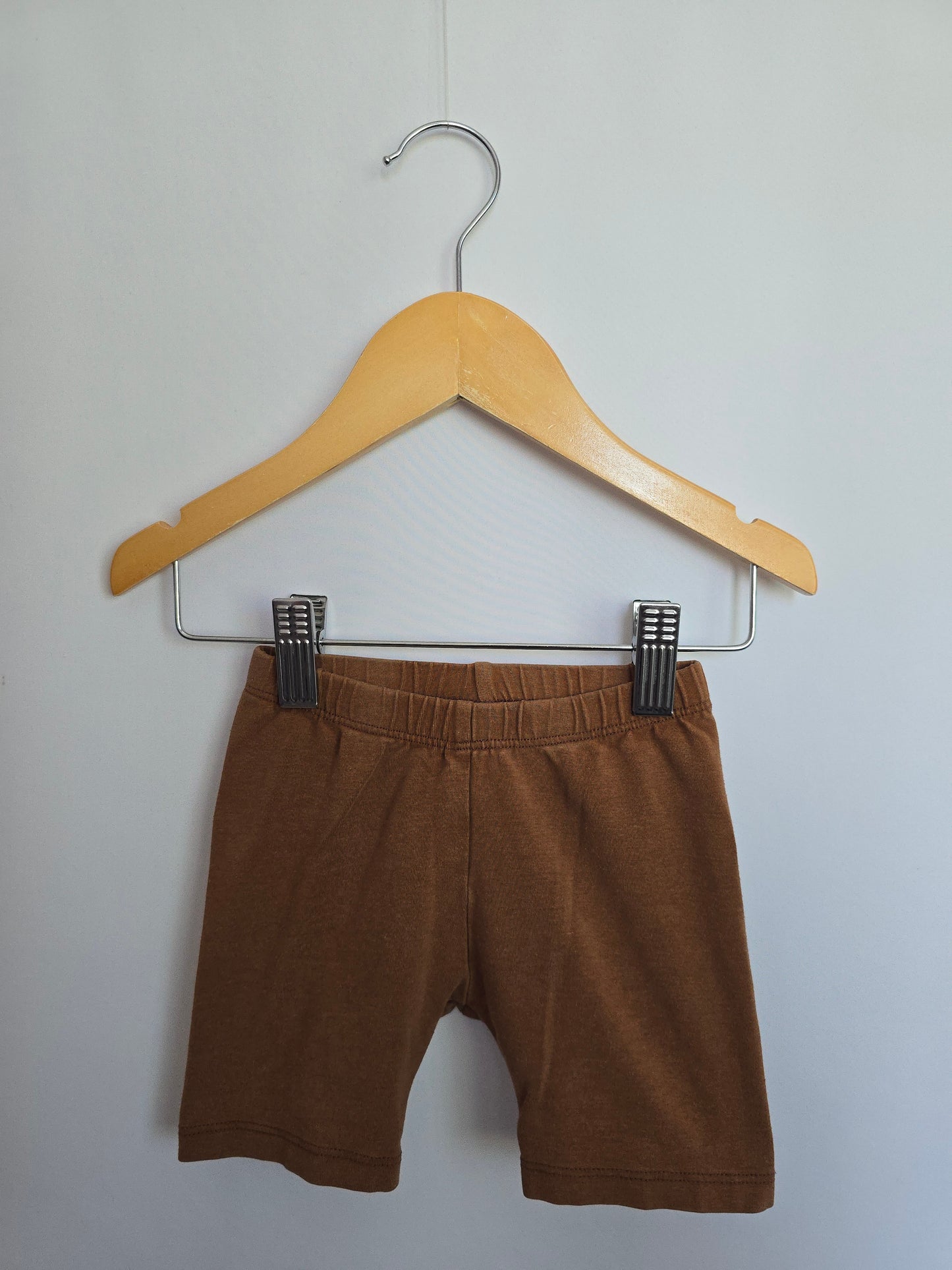 Jax & Lennon Brown Bike Shorts • 18-24 months