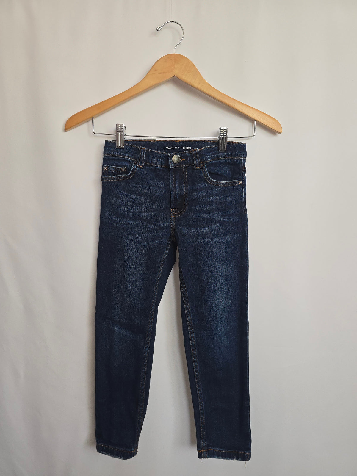 Zara Dark Wash Straight Fit Denim • 7 years