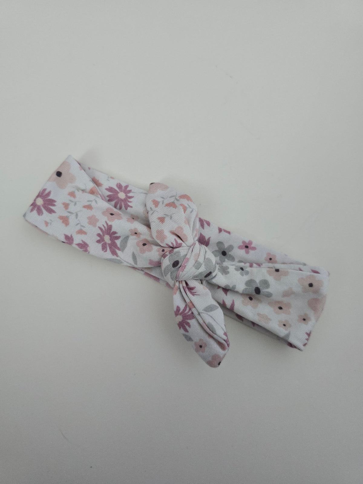 Knot Headband Garden Floral Pink • 0-12 months